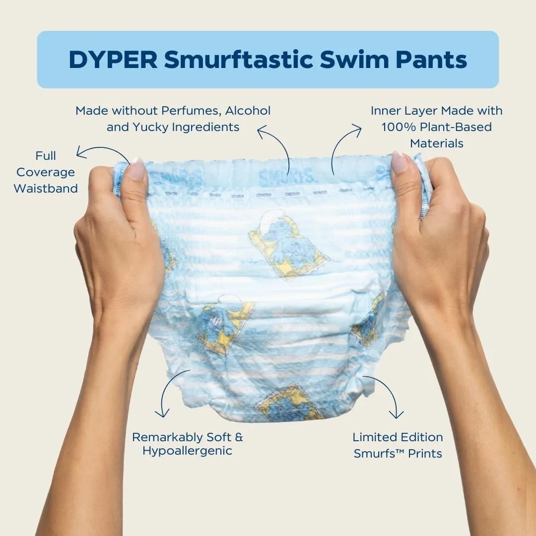 18ct Baby Swim Diapers Size L - Blue - Image 4