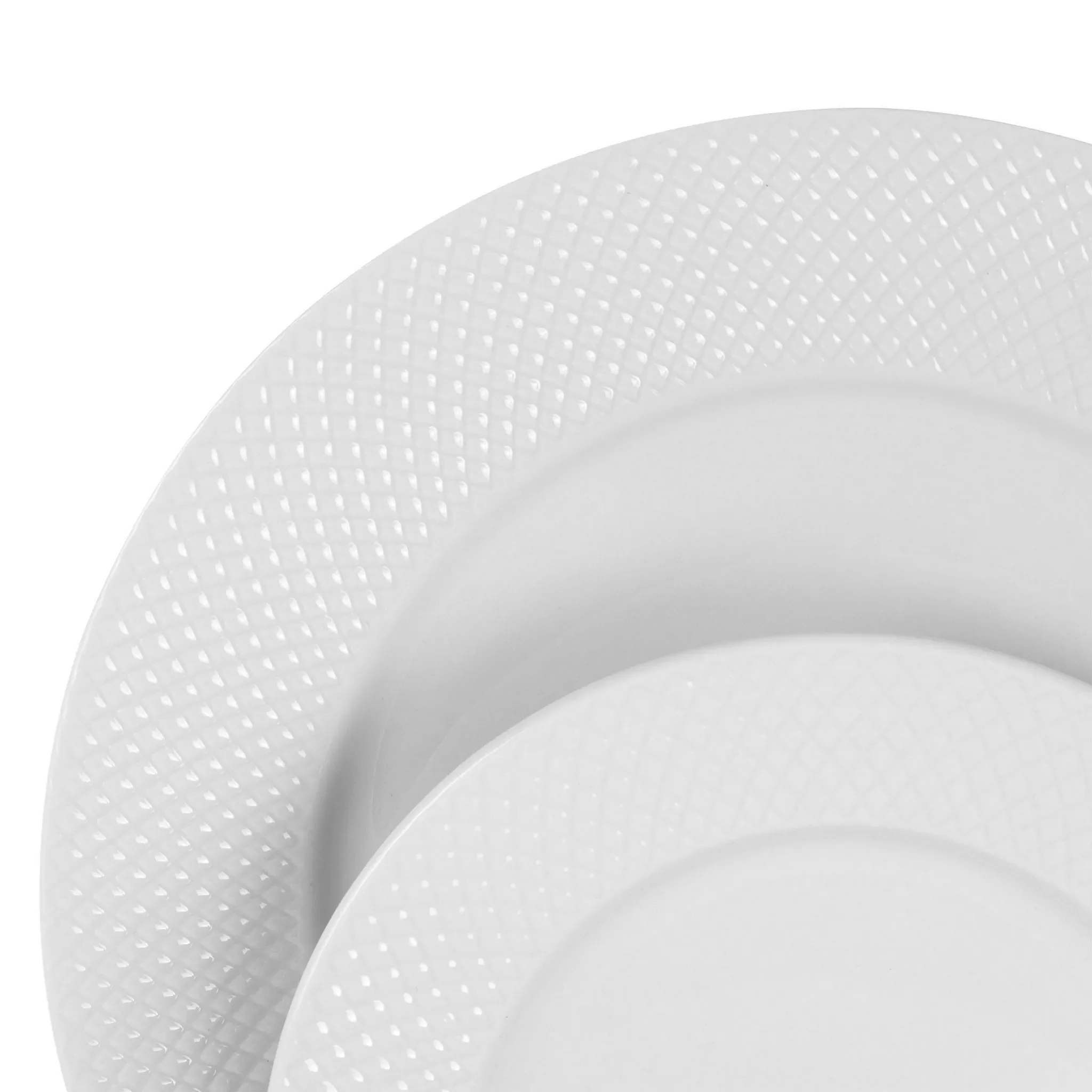 18pc Round Dinnerware Set - Service for 4 - Image 3
