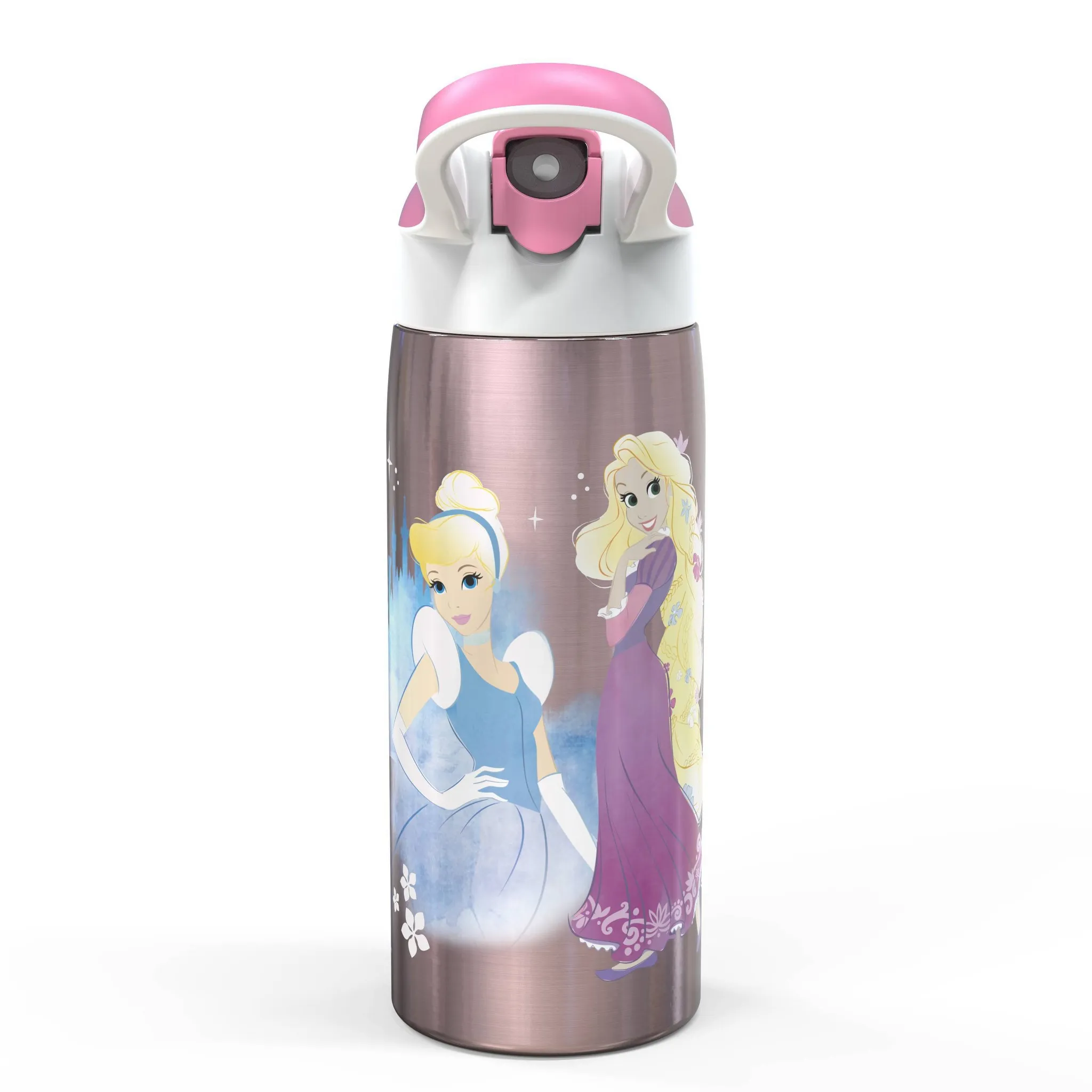 19oz Stainless Steel Double Wall Water Bottle - : Kids Disney Princess, Pink, Dishwasher-Safe, Cold Beverages - Image 2