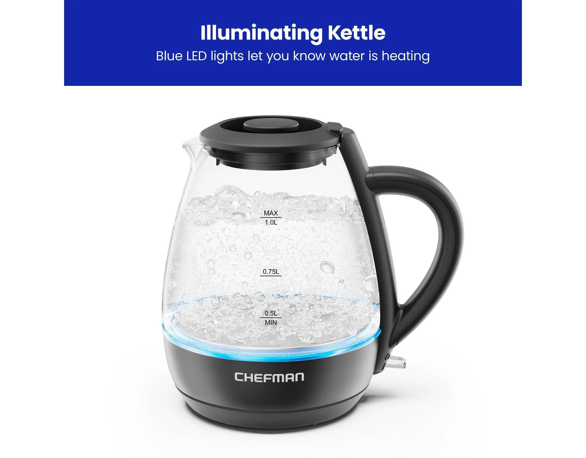 1L Rapid-Boil Kettle with Automatic Shutoff - Image 3