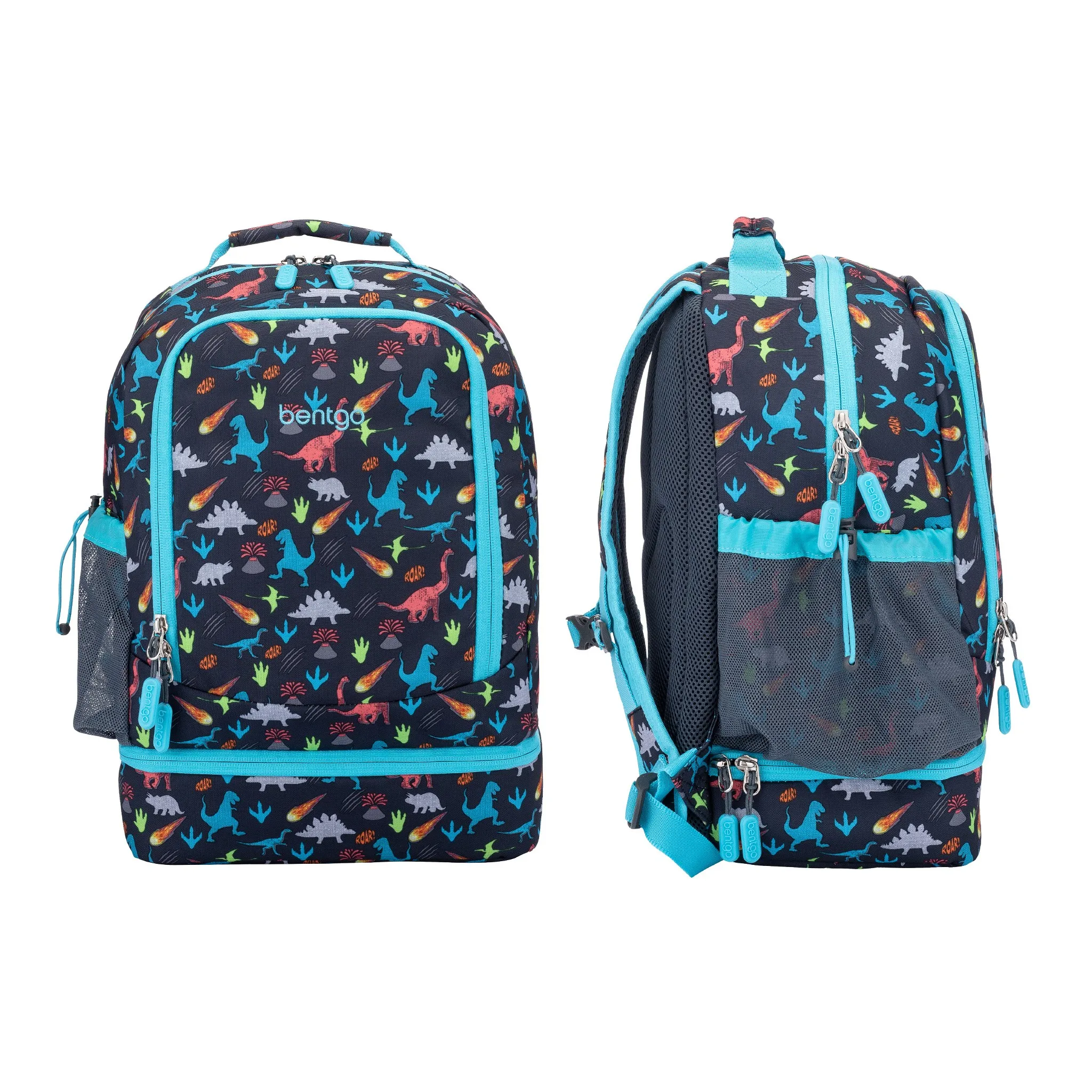 2-in-1 17" Backpack & Insulated Lunch Bag - Dino - Image 4