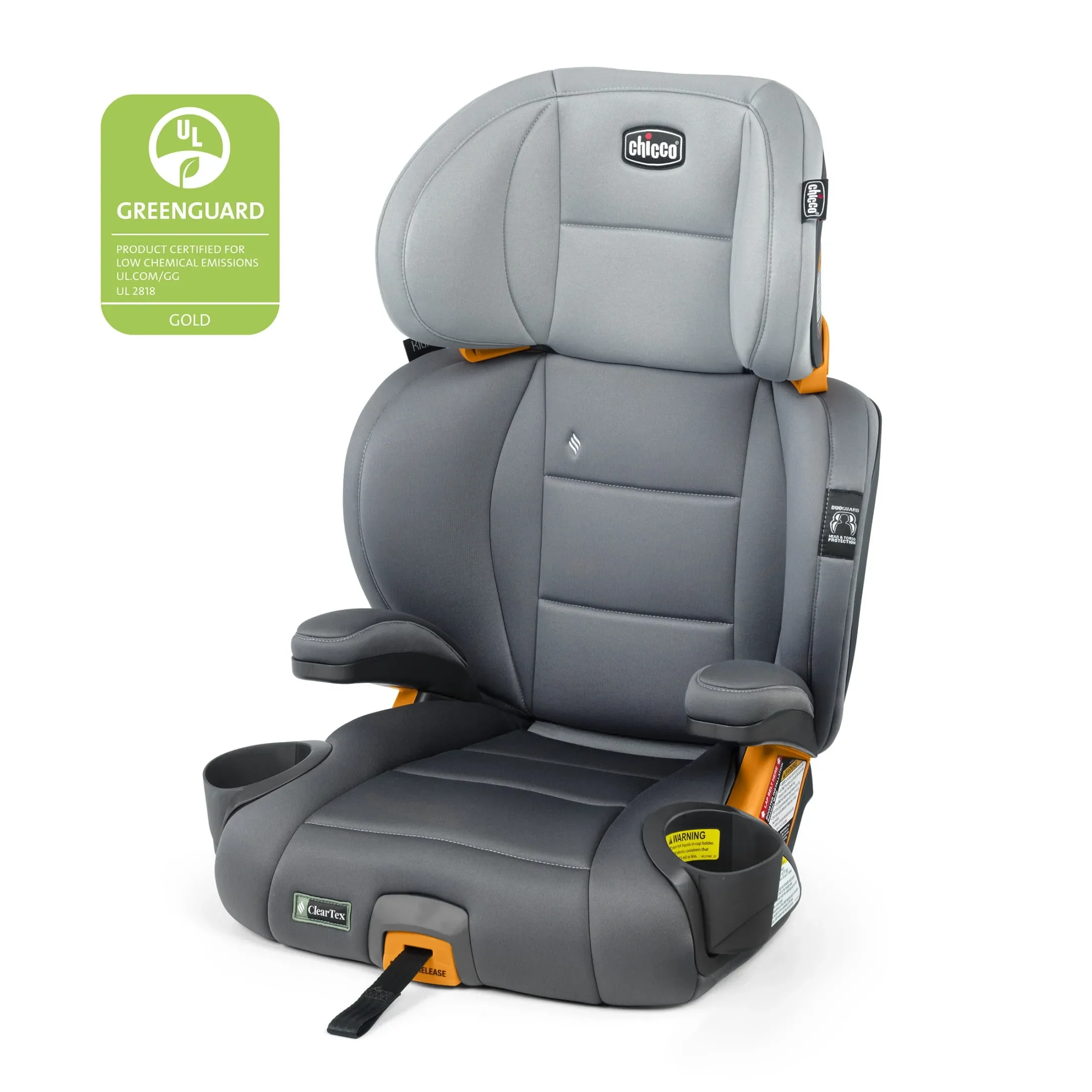 KidFit ClearTex Plus 2-in-1 Belt Positioning High Back Booster Car Seat - Drift
