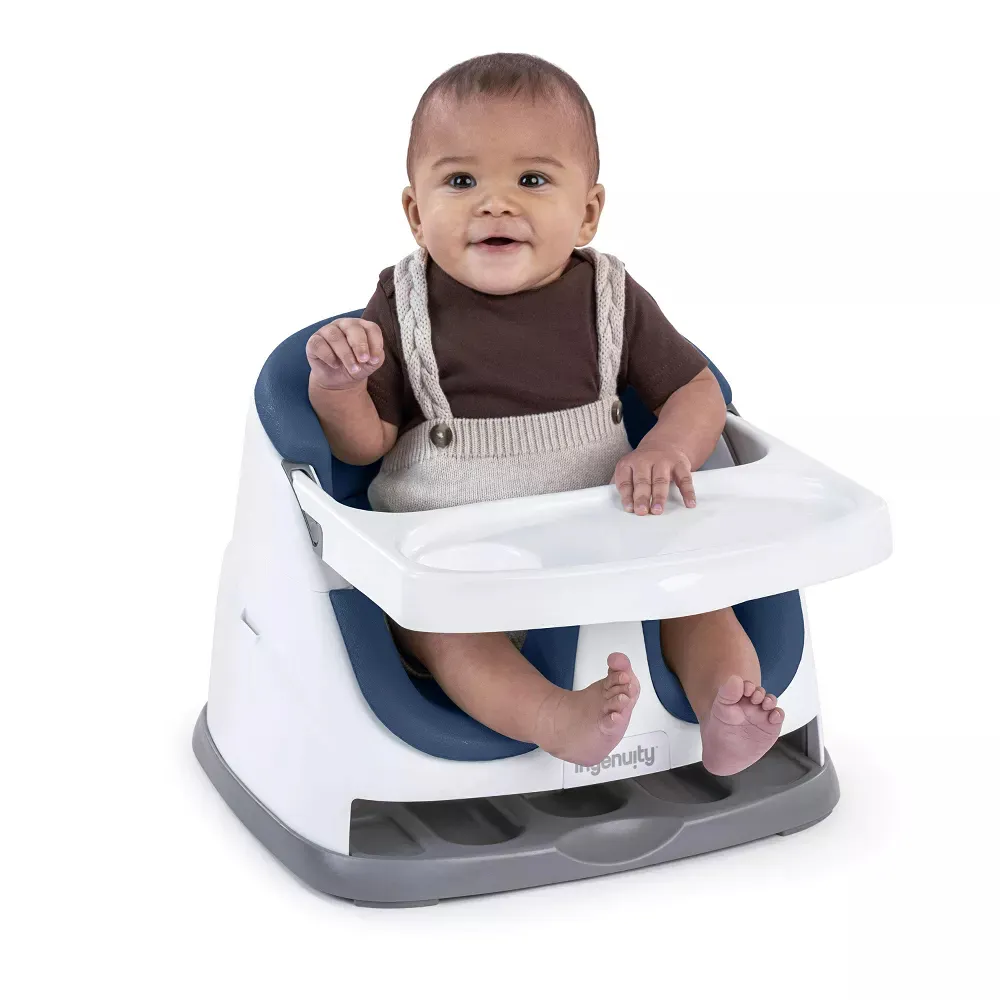 2-in-1 Booster Feeding and Floor Seat - Night Sky - Image 2