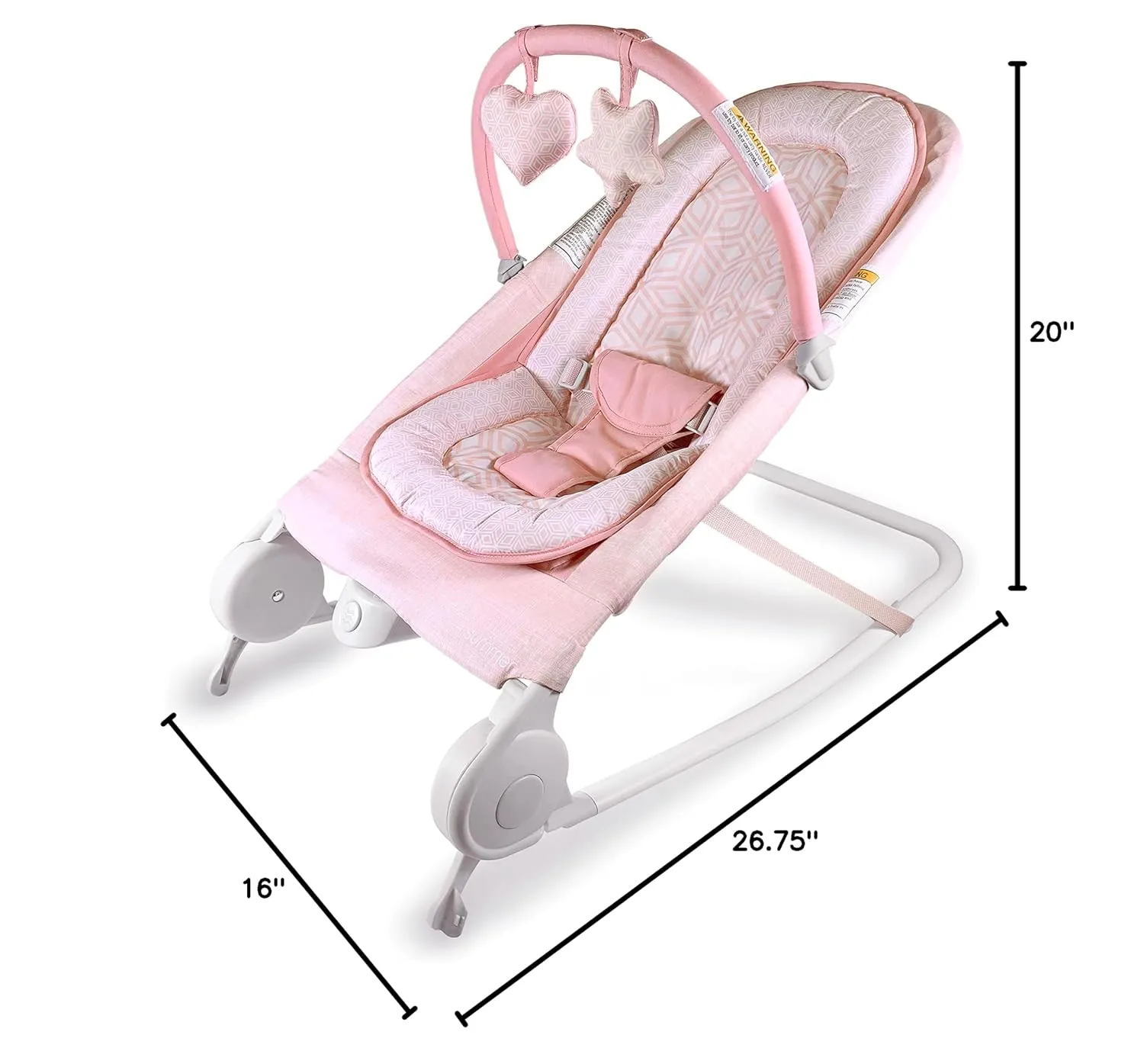 2-in-1 Bouncer & Rocker Duo - Pink - Image 3