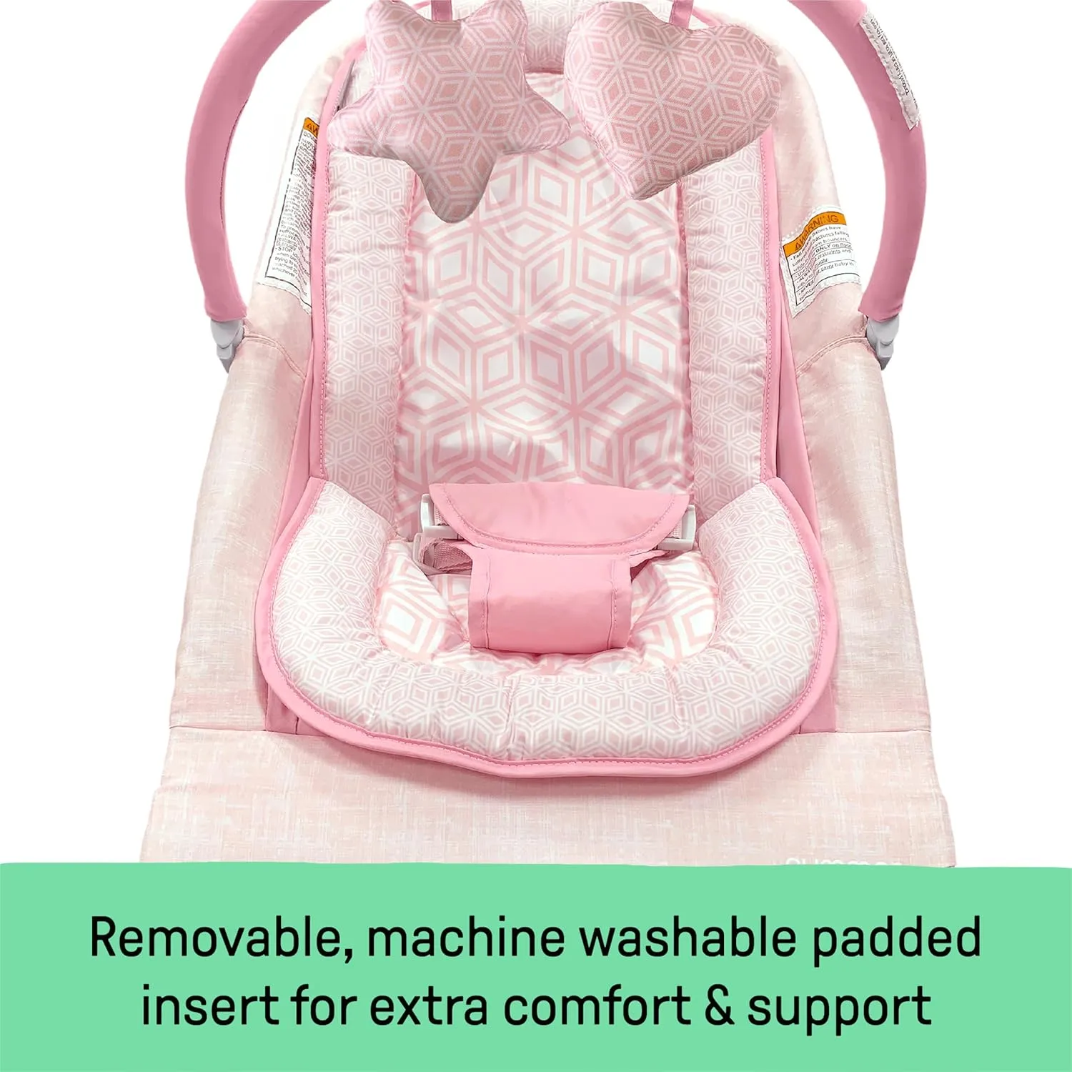 2-in-1 Bouncer & Rocker Duo - Pink - Image 5