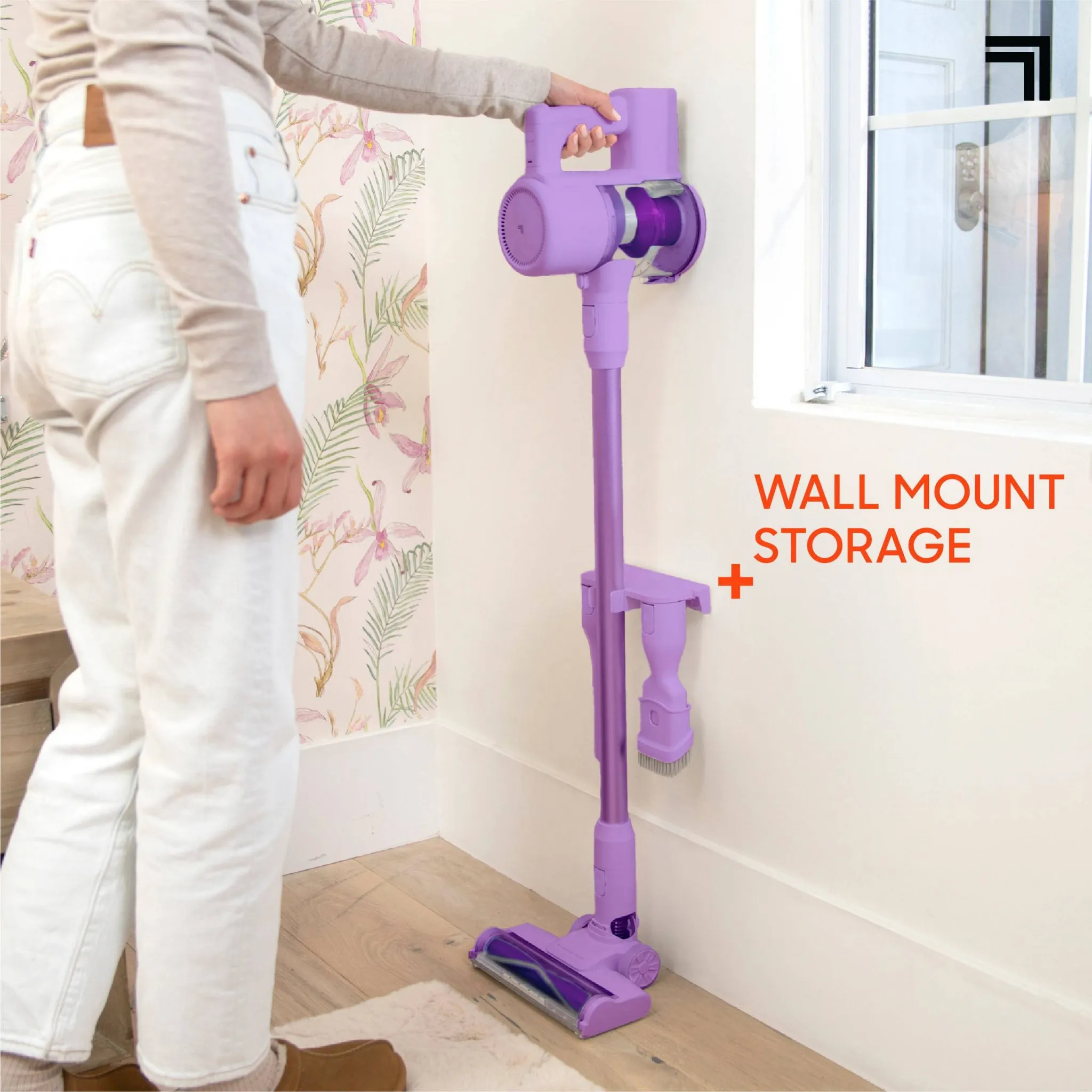 2-in-1 Brushed Motor Cordless Stick and Handheld Vacuum Purple - Image 10