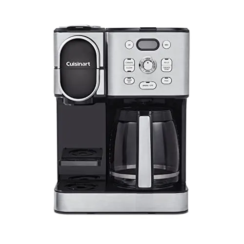 2-in-1 Coffee Maker and Single-Serve Brewer - Stainless Steel - Image 2