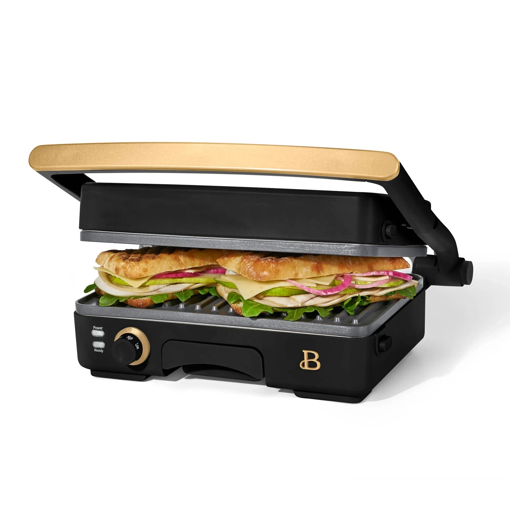 2-in-1 Panini Press & Grill - Black Sesame - Image 3