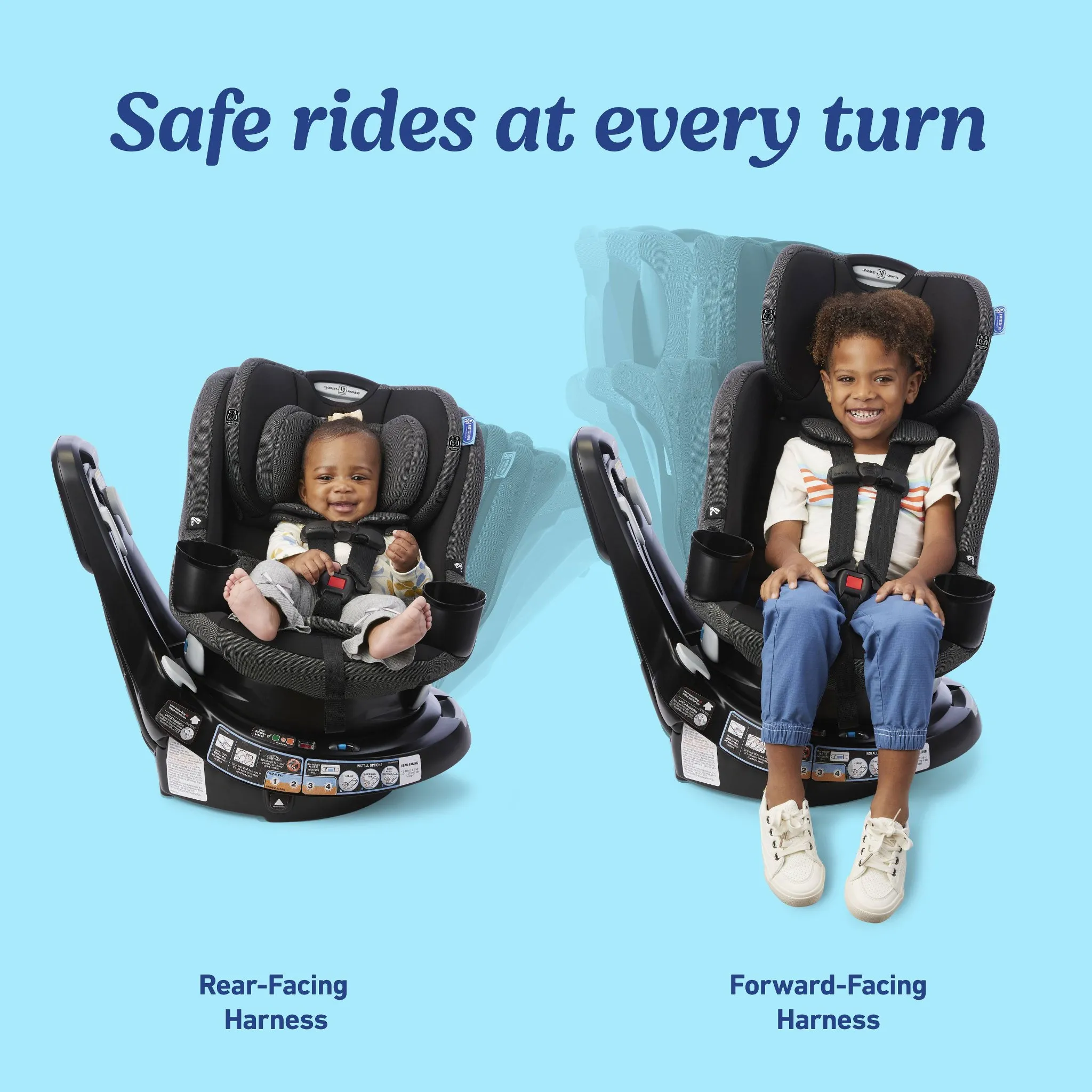 EasyTurn 360 2-in-1 Rotating Convertible Turning Car Seat - Solae - Image 3