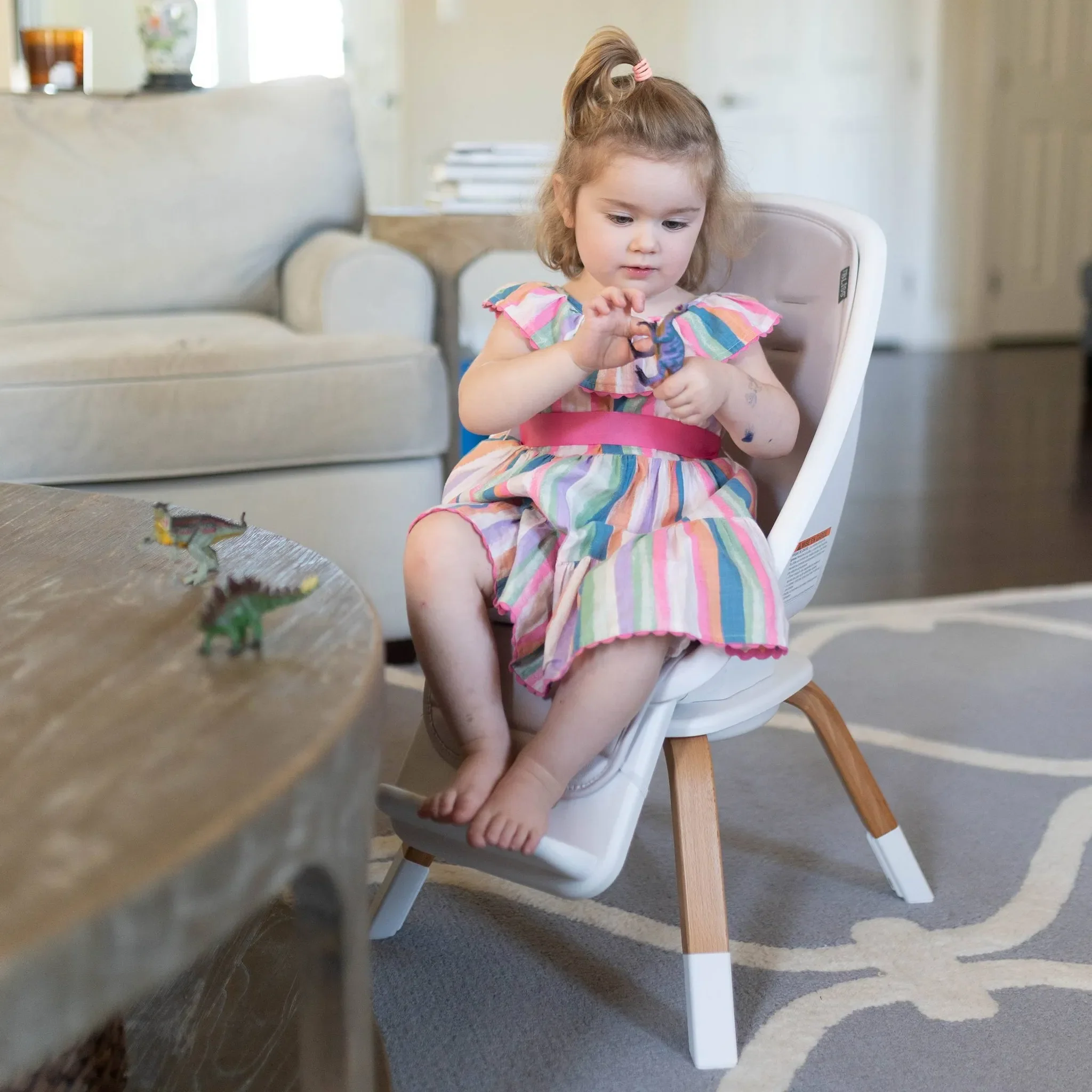 2-in-1 Turn-A-Tot High Chair - Gray Taupe - Image 2