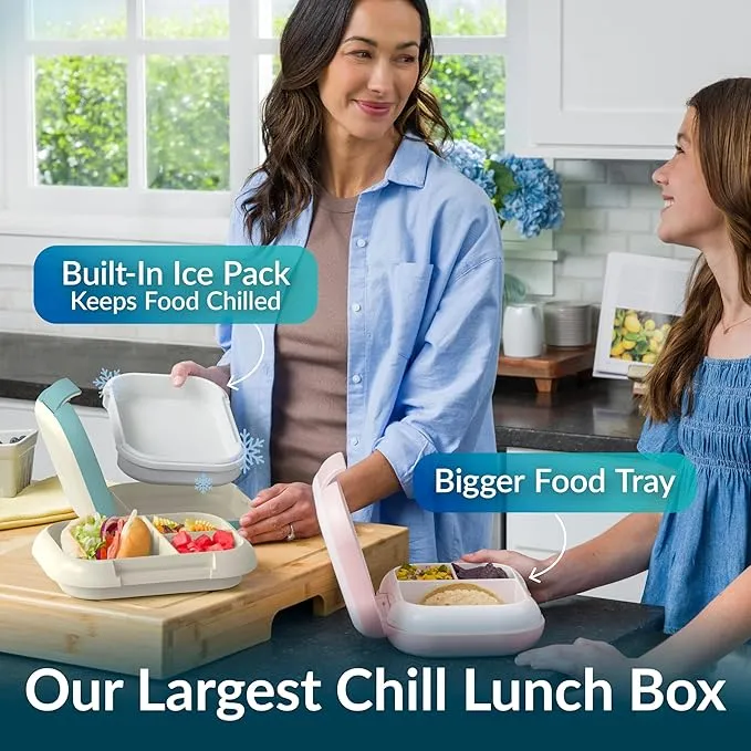 2 Pack Bentgo Chill XL Lunch Containers - Pink & Purple - Image 4
