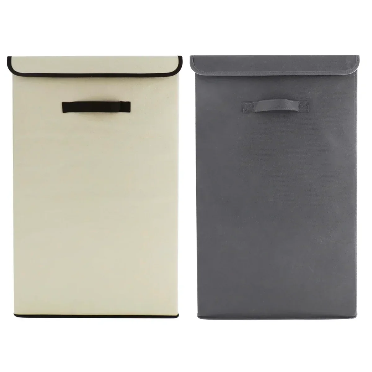 2 Pack Large Laundry Basket, Waterproof, Freestanding Laundry Hamper, Collapsible Tall Clothes Hamper With Extended Handles for Clothes Toys in the Dorm and Family - Image 3