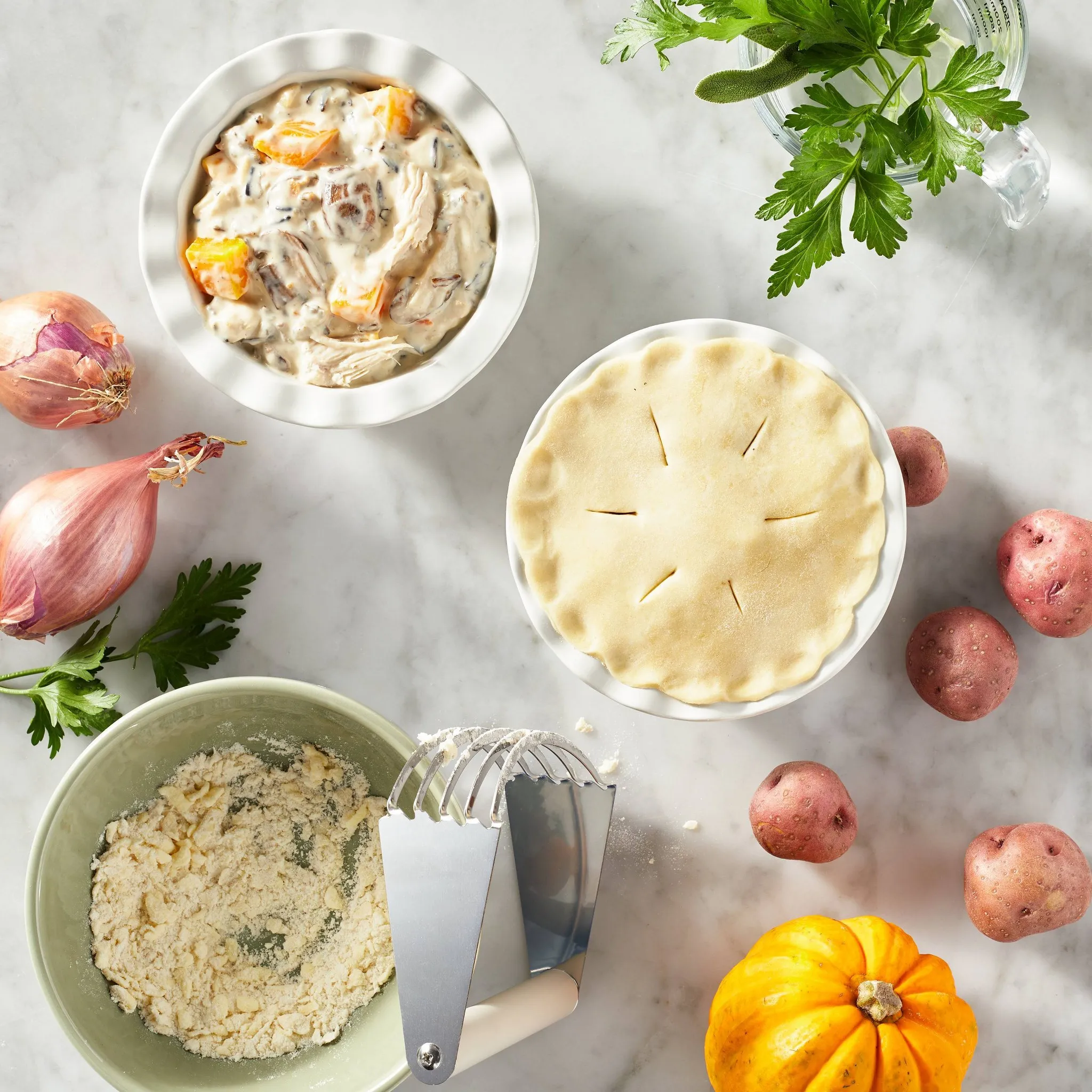 2-Piece Round Mini Pie Dishes - Cream - Image 2