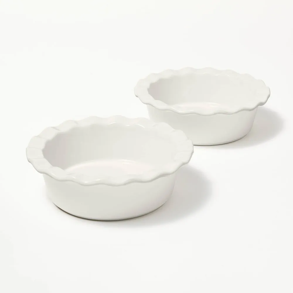 2-Piece Round Mini Pie Dishes - Cream - Image 5