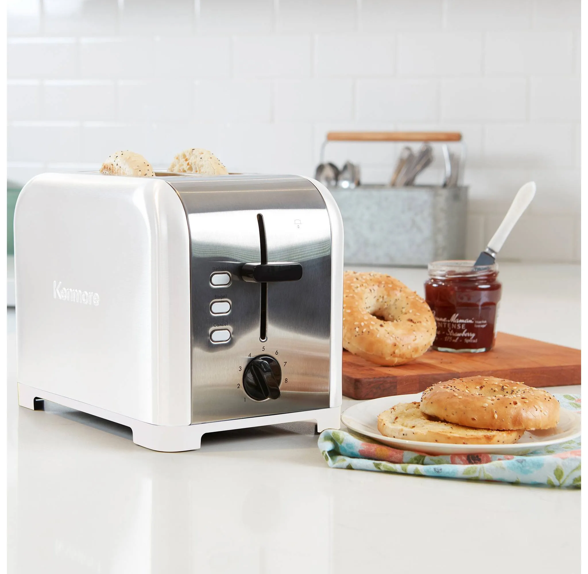 2-Slice Toaster - White - Image 2