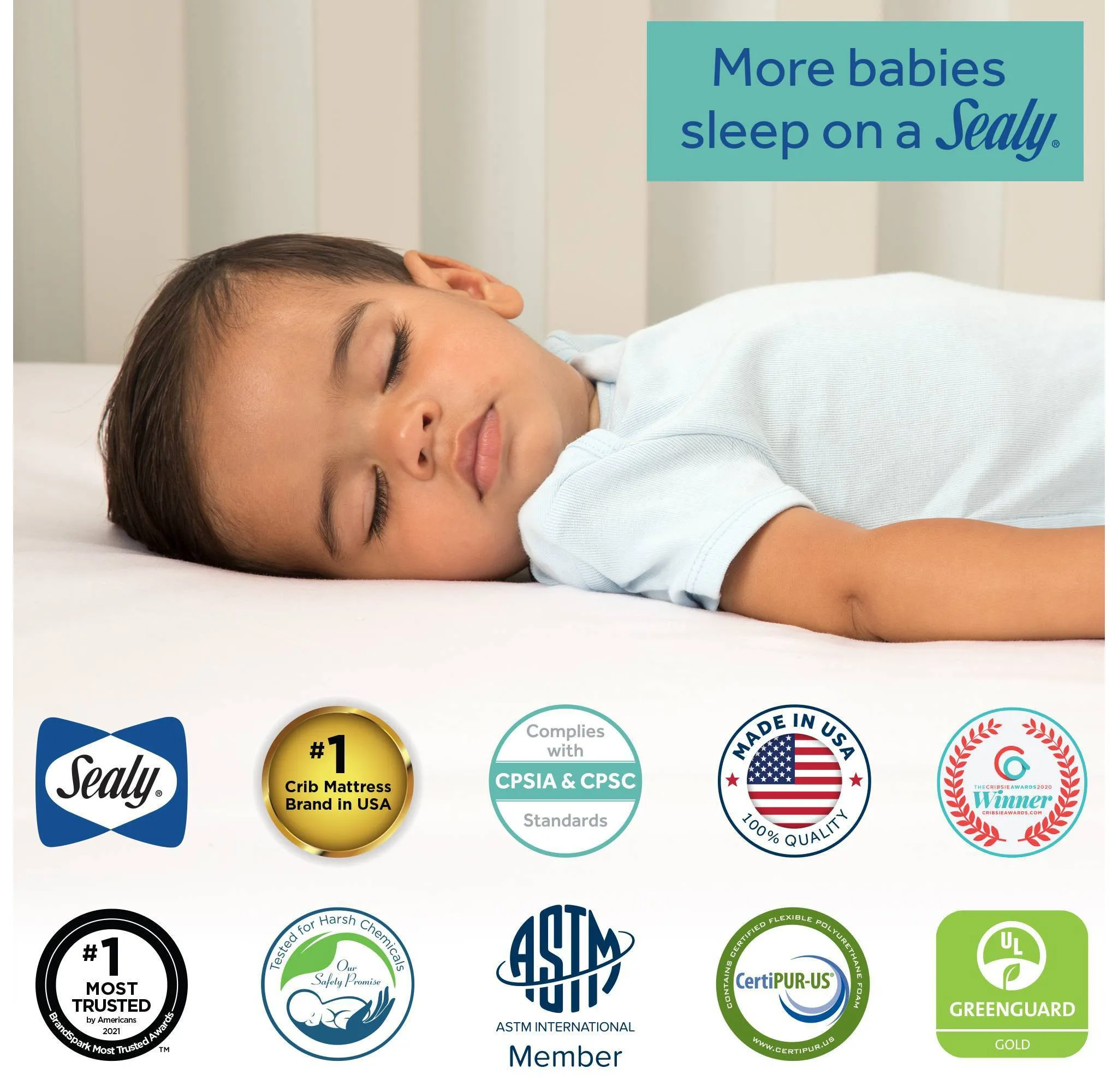 2-Stage Baby Crib and Toddler Mattress - Image 2
