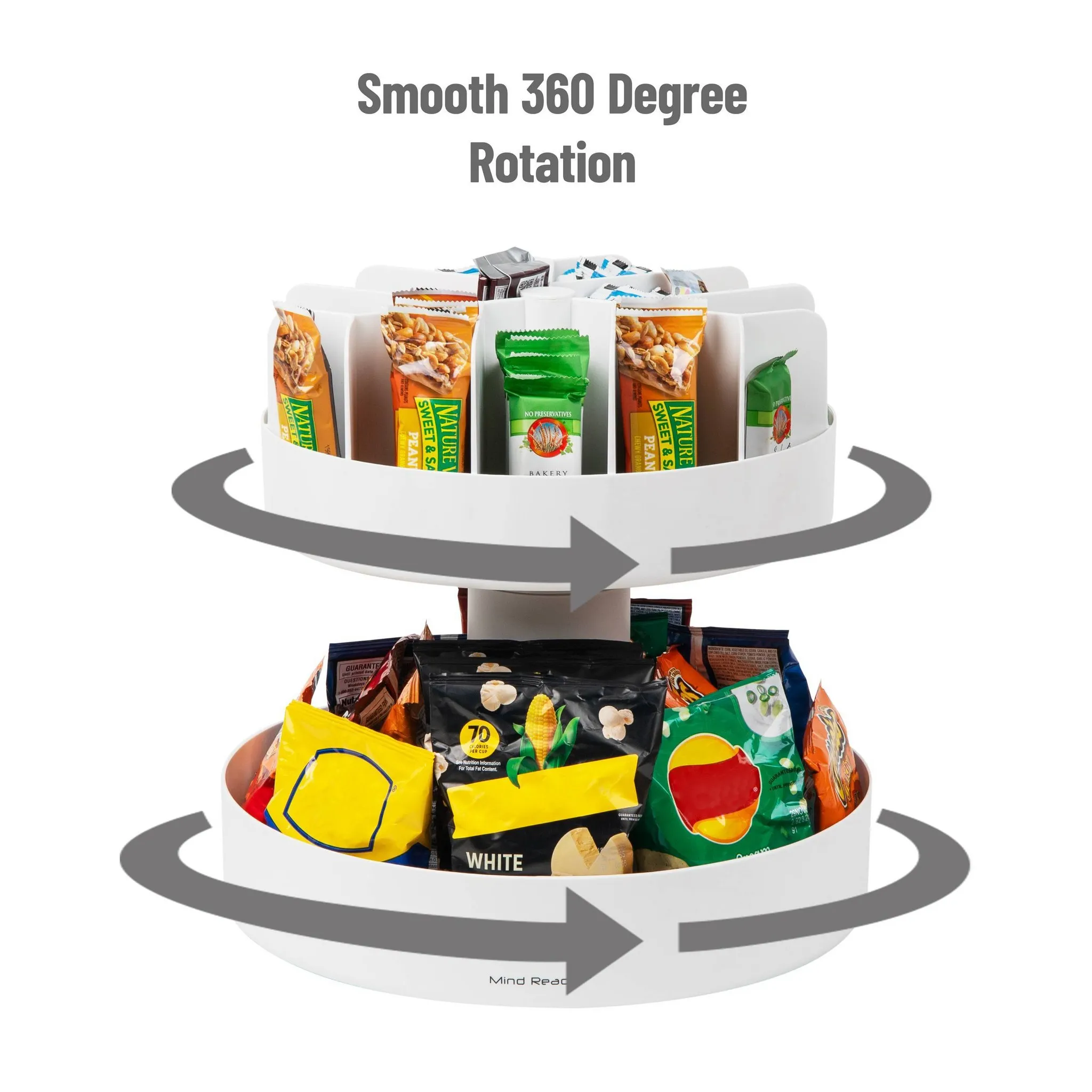 2-Tier Snack Carousel Countertop Organizer - Image 3