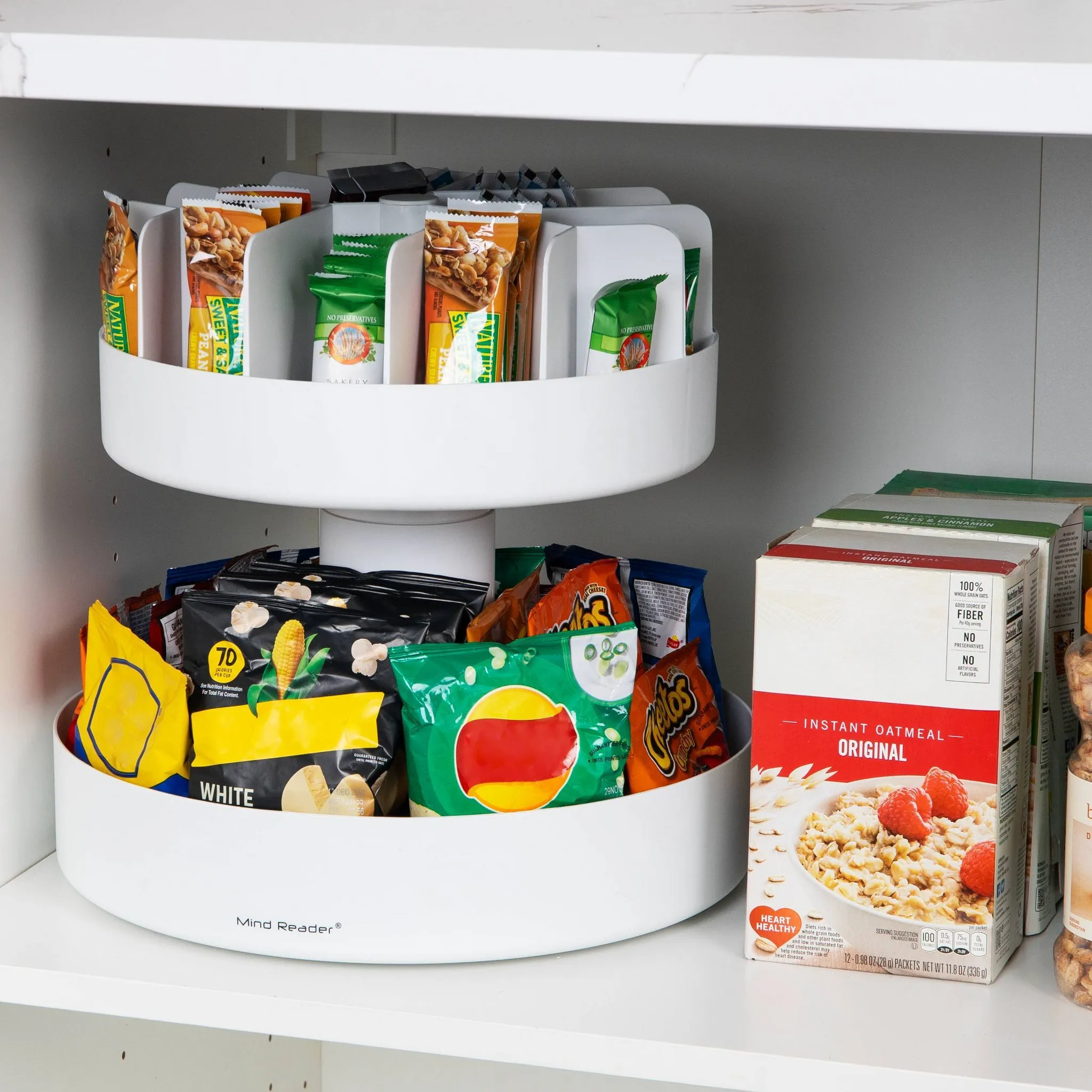 2-Tier Snack Carousel Countertop Organizer - Image 4