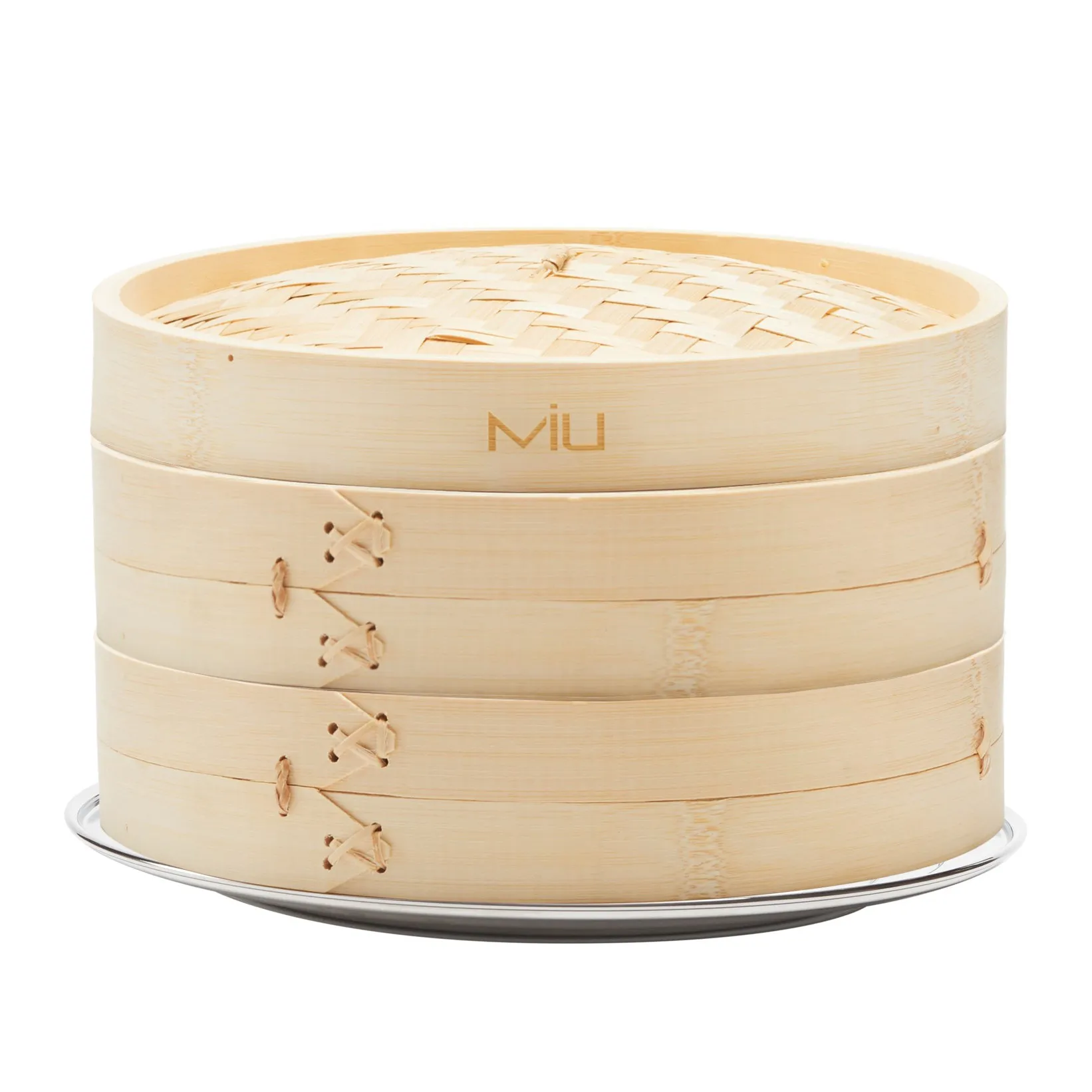 10” 2-Tier Bamboo Steamer Basket