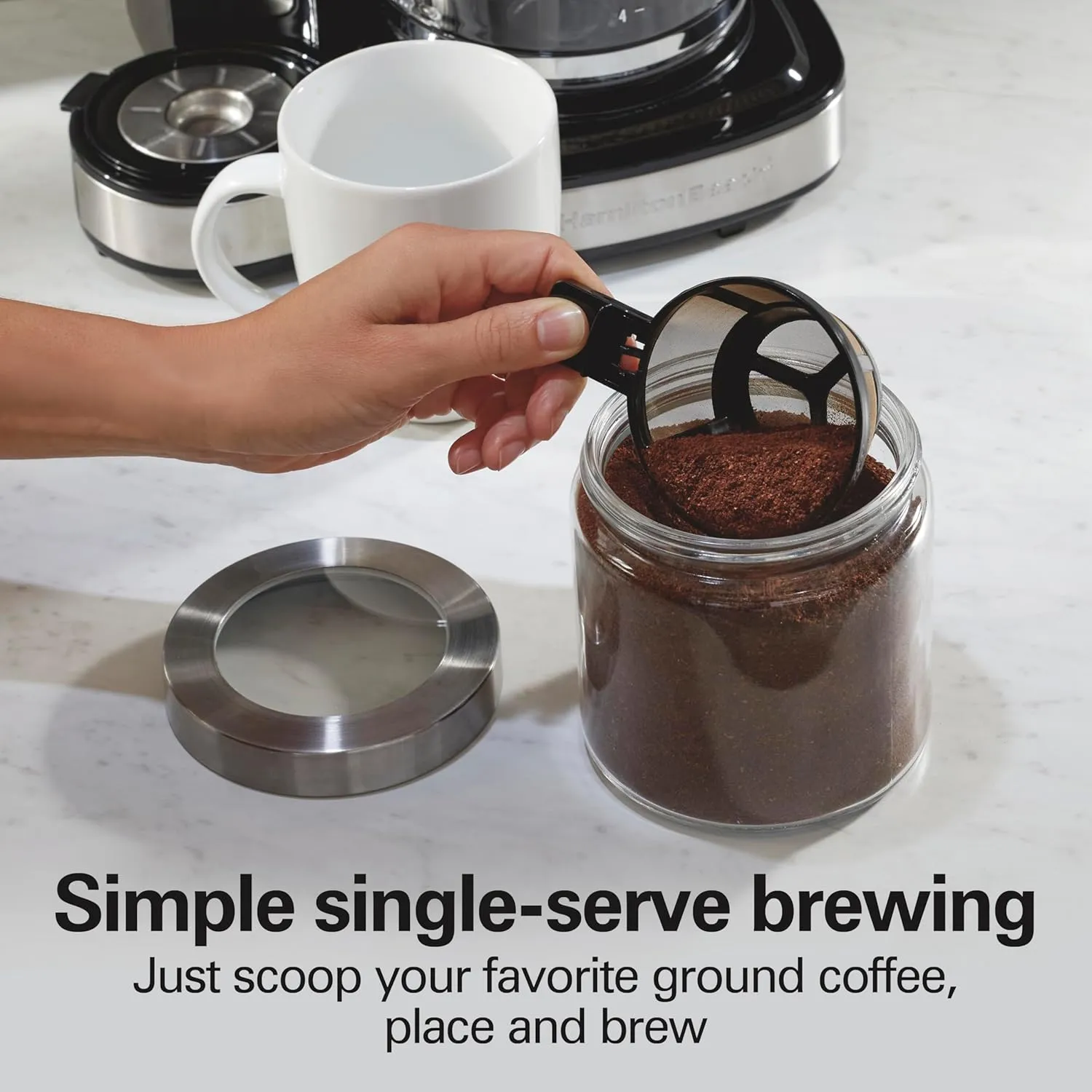 2-Way Programmable Coffee Maker - Black - Image 3