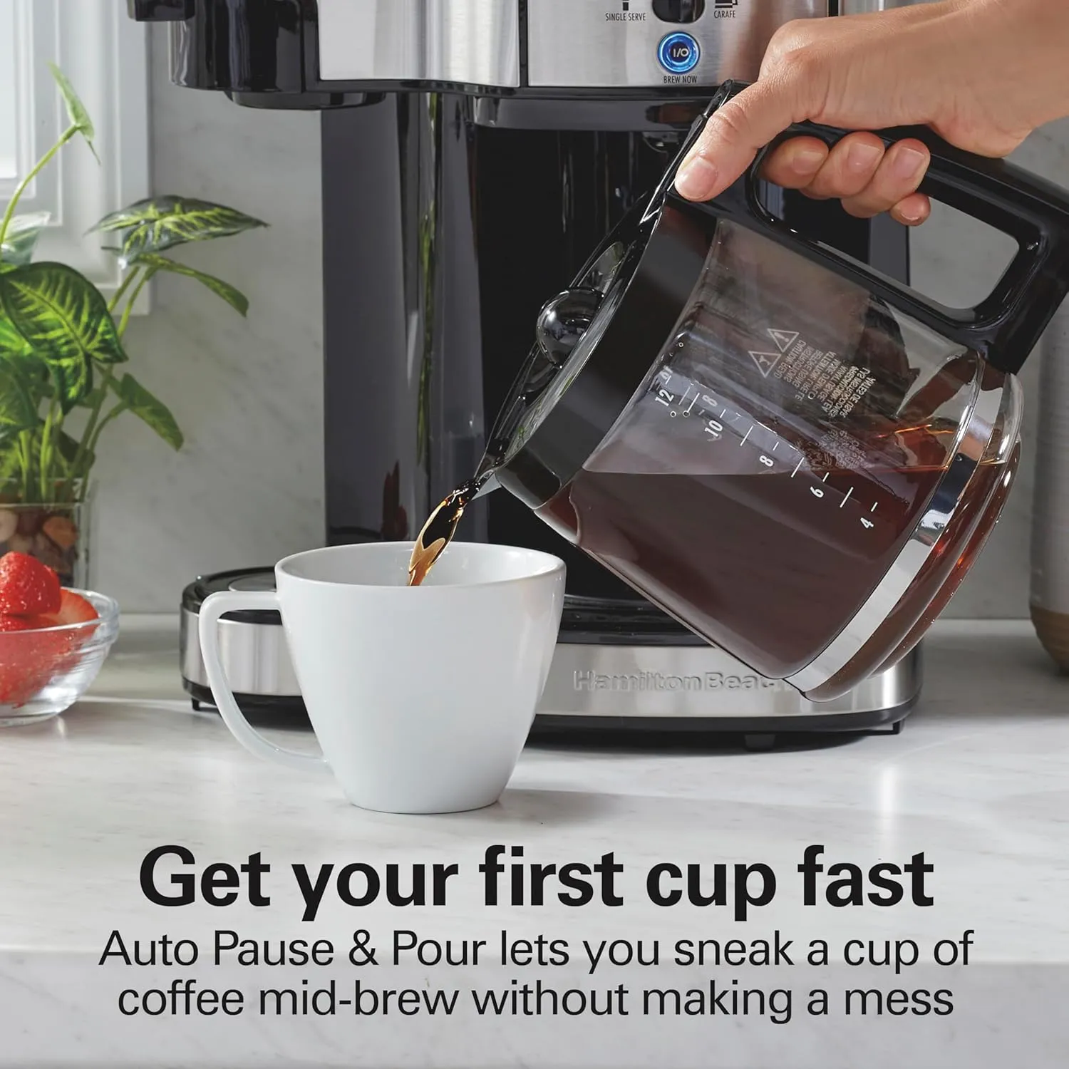 2-Way Programmable Coffee Maker - Black - Image 5