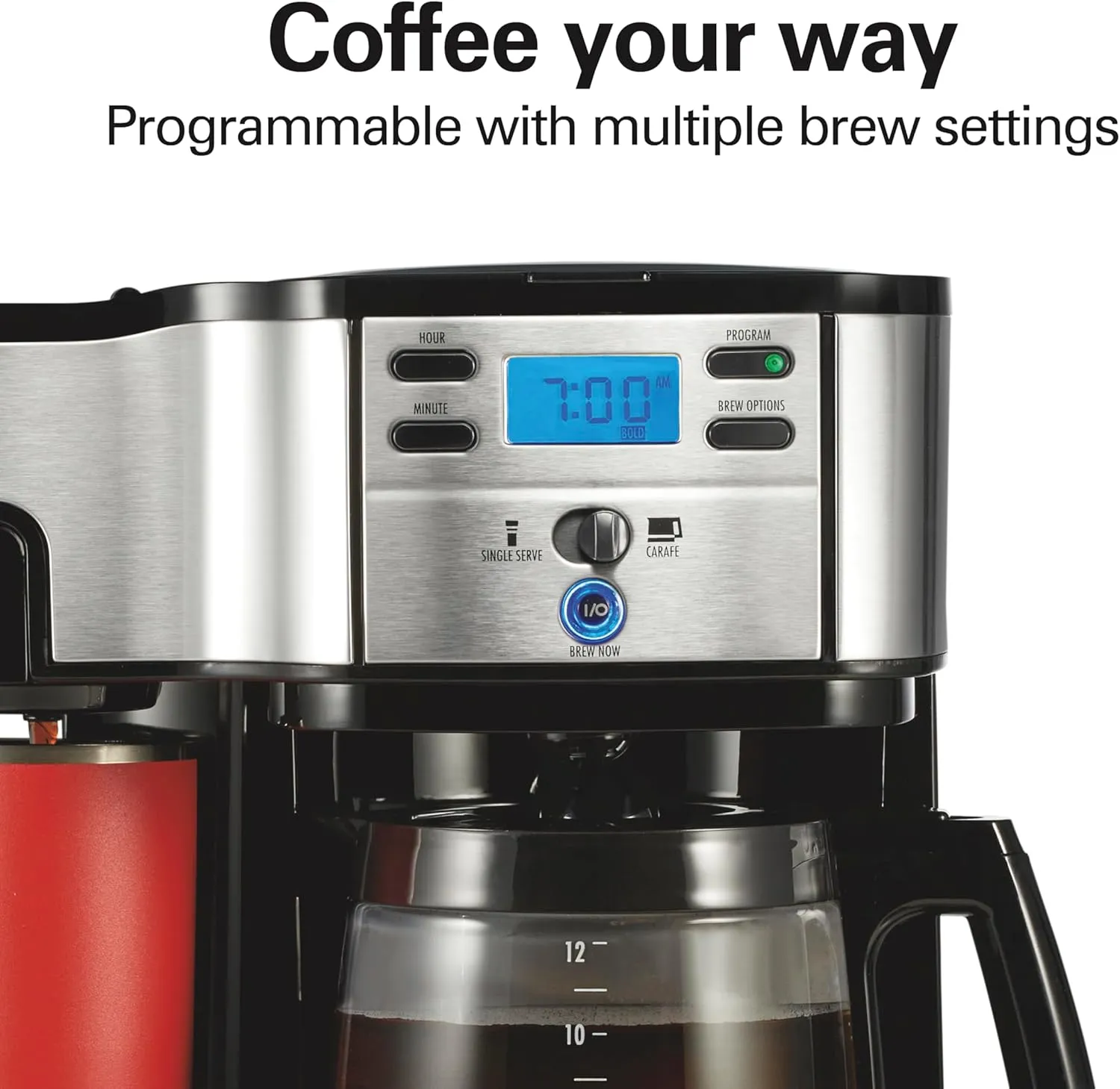 2-Way Programmable Coffee Maker - Black - Image 6