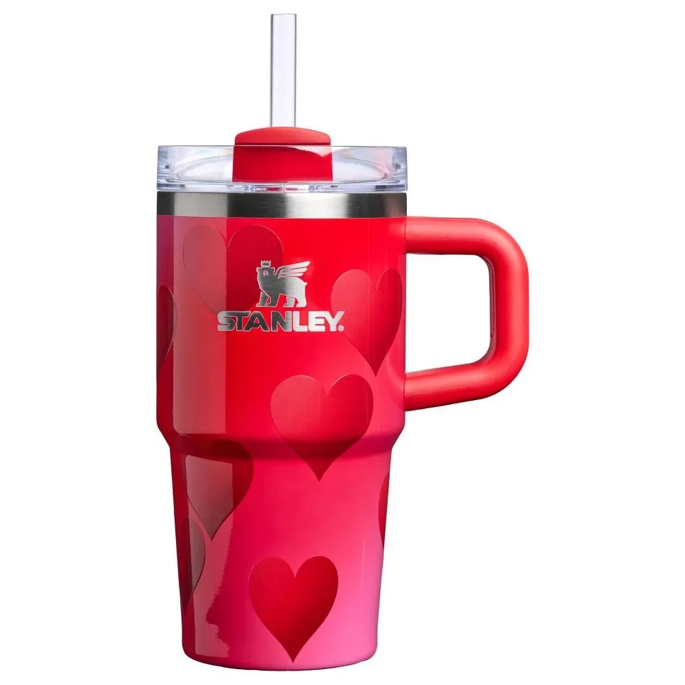 20 oz Stainless Steel H2.0 Flowstate Quencher Tumbler - Rouge Heart Gradient - Image 4