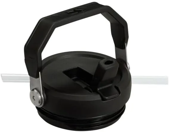 20 oz Stainless Steel Ice Flow Flip Straw Tumbler - Black - Image 4