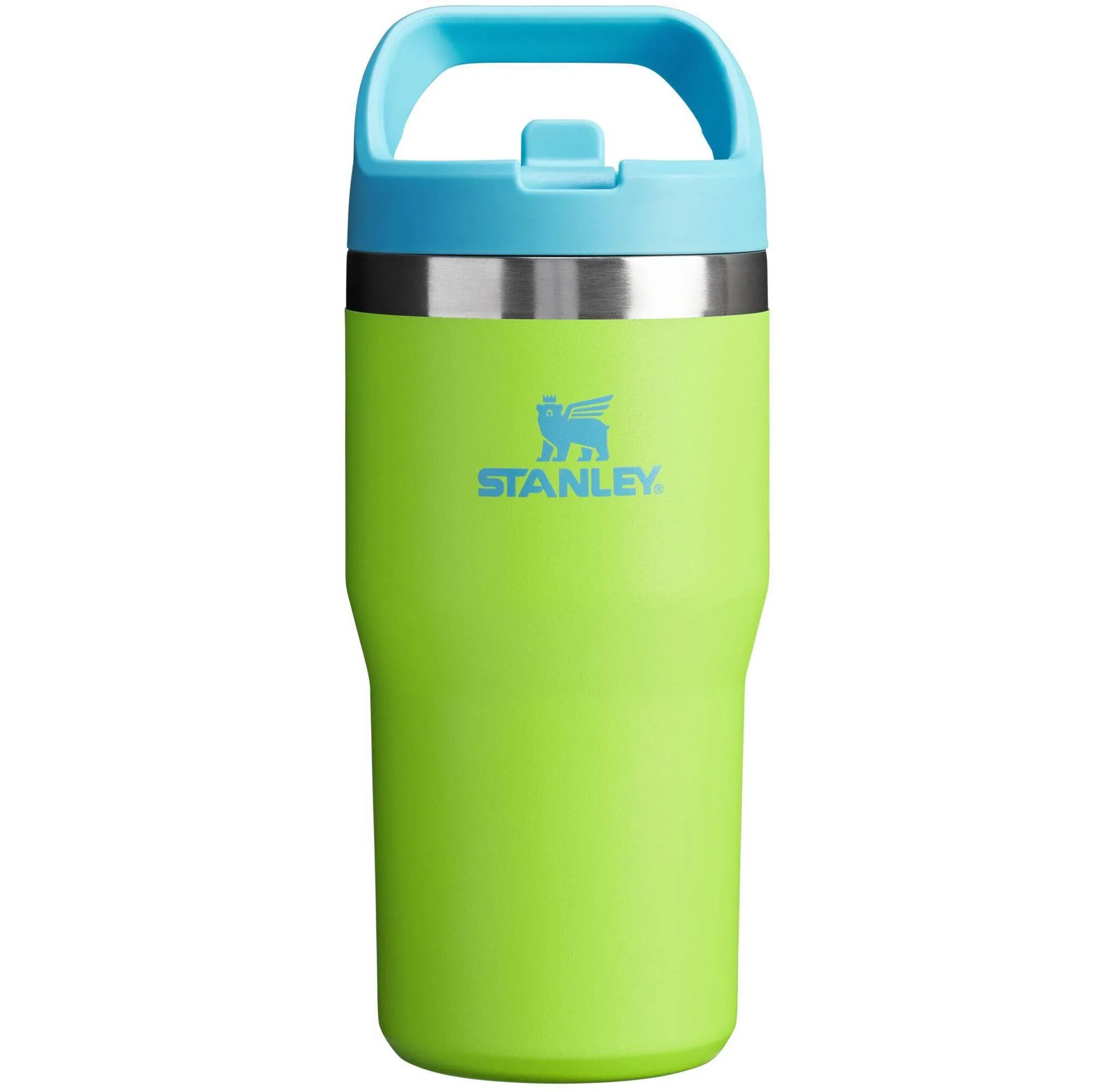 20 oz Stainless Steel Flip Straw Tumbler - Bright Lime - Image 2