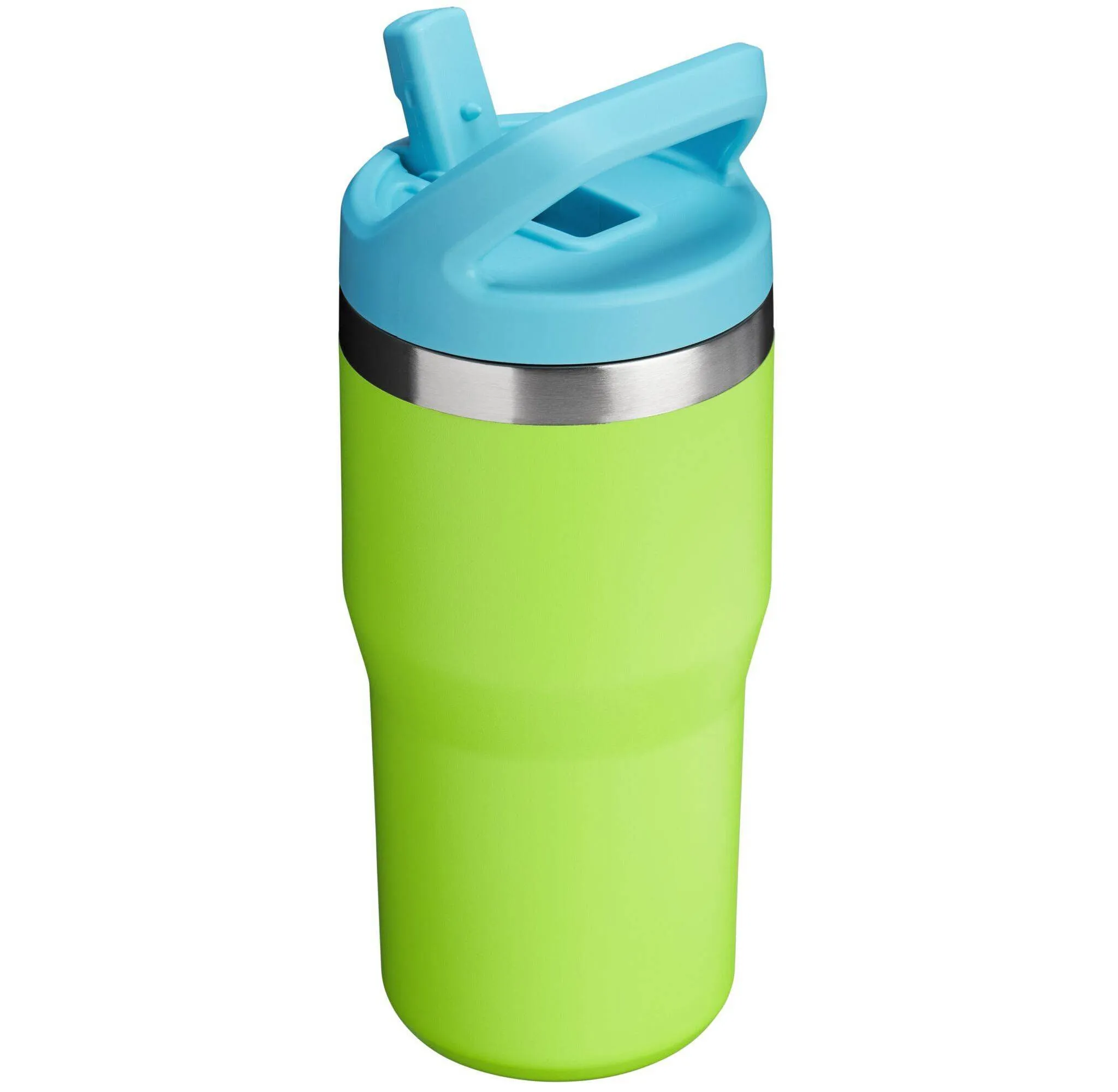 20 oz Stainless Steel Flip Straw Tumbler - Bright Lime - Image 3