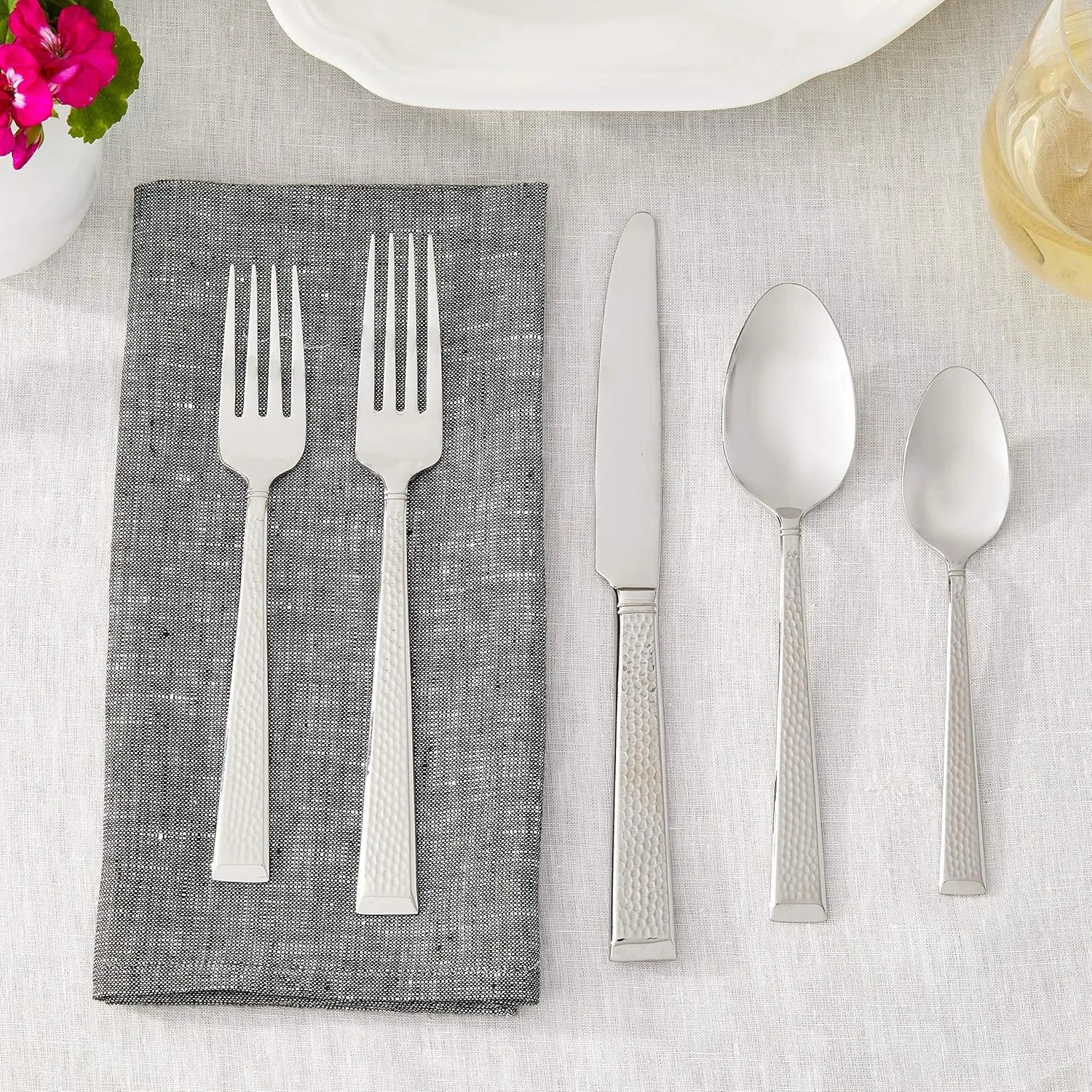 20 Piece Flatware Set - Stainless Steel - Image 5