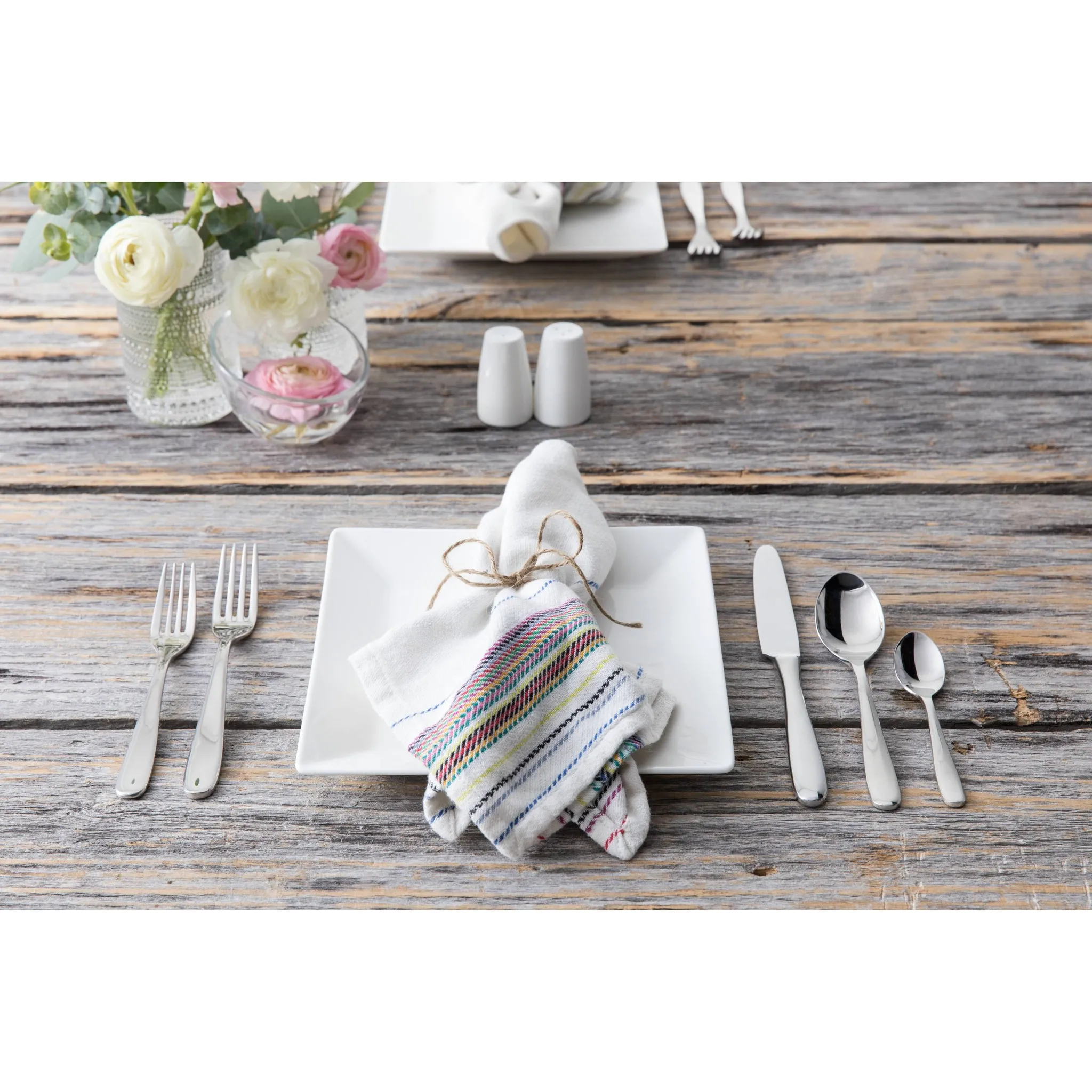 20-Piece Stainless Steel Silverware Set - Silver - Image 4