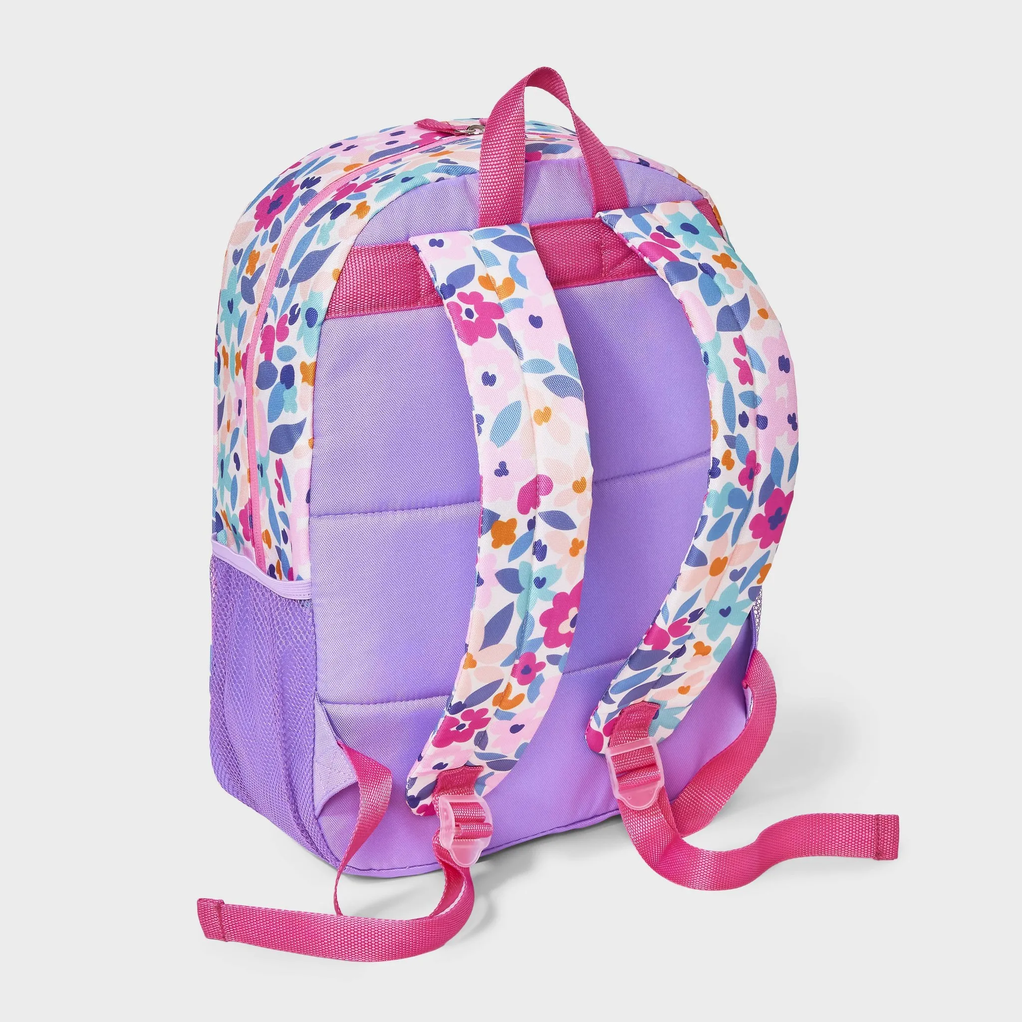 23L Floral Backpack - Botanical Woven Bookbag - Image 3