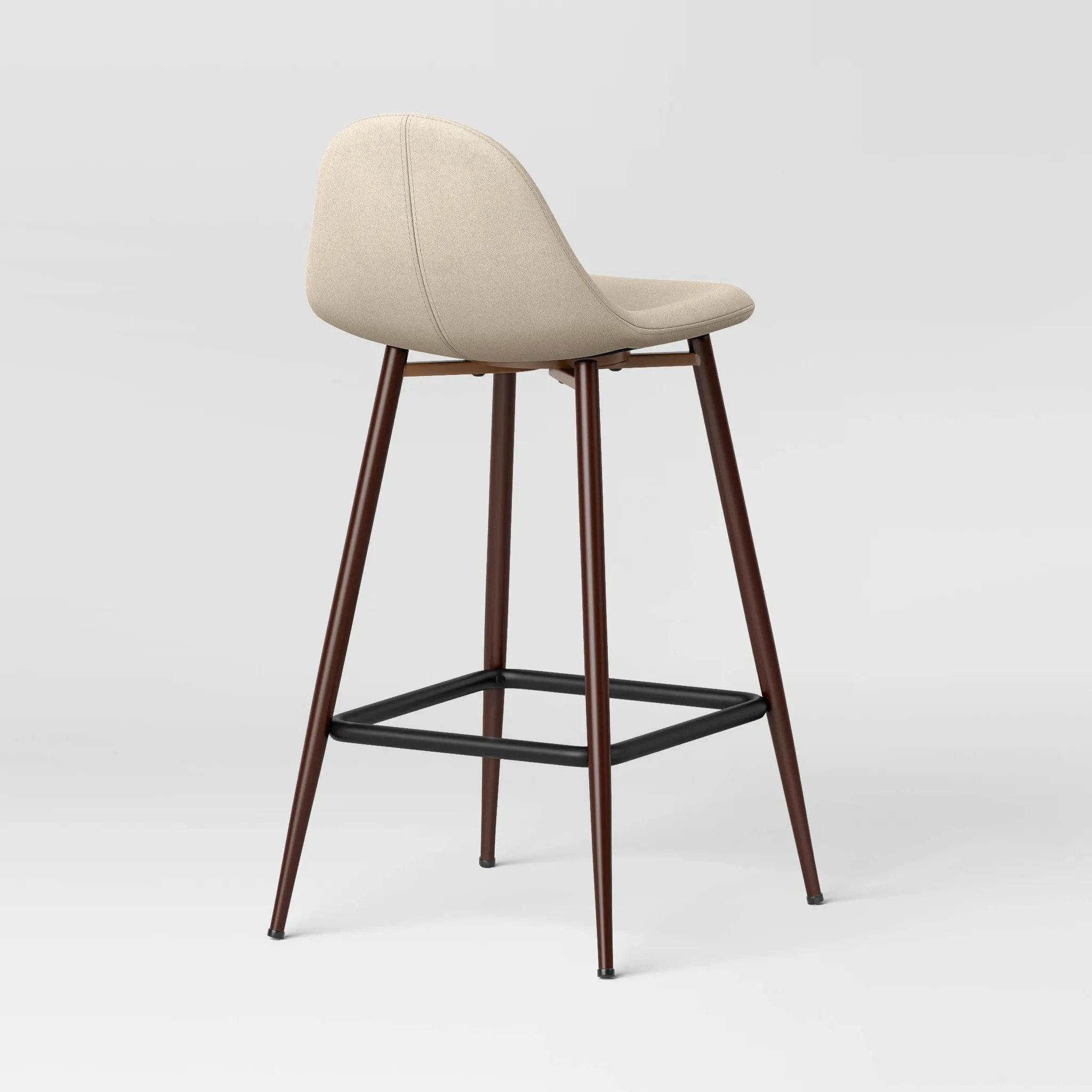 24" Copley Counter Height Barstool with Footrest - Cream - Image 3