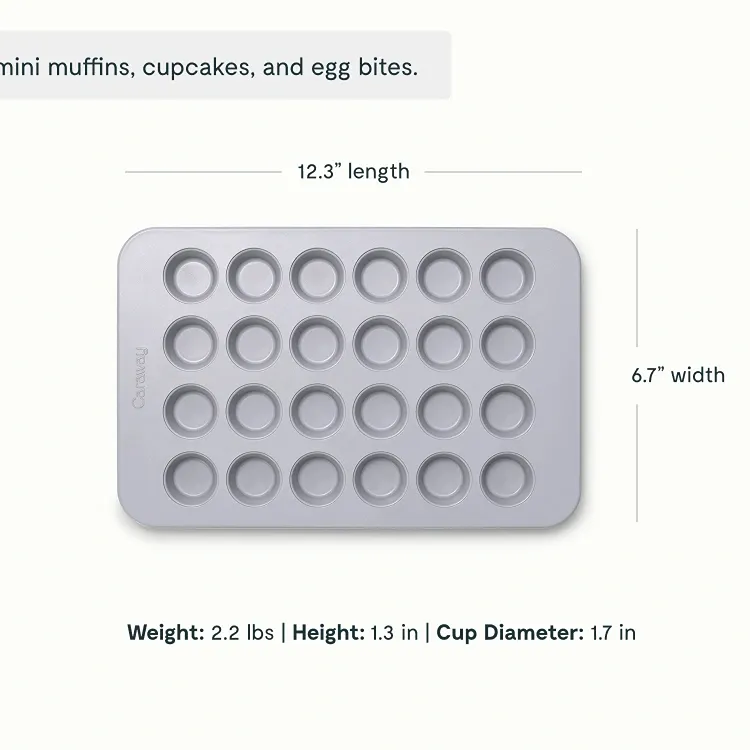 24 Cup Mini Muffin Pan - Cream - Image 2