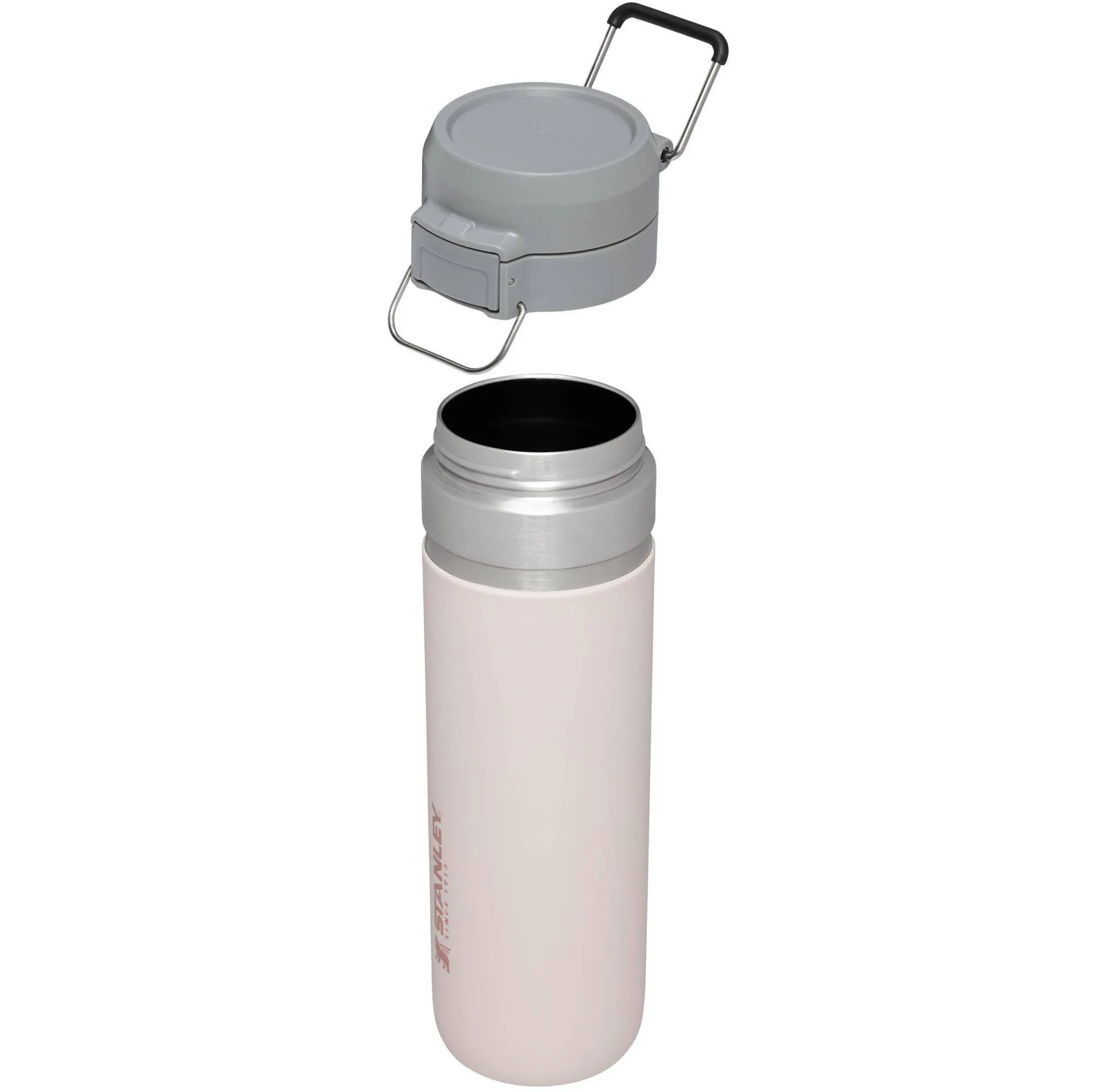 24 oz Stainless Steel Quick Flip Go Bottle - Rose Quartz - Image 3