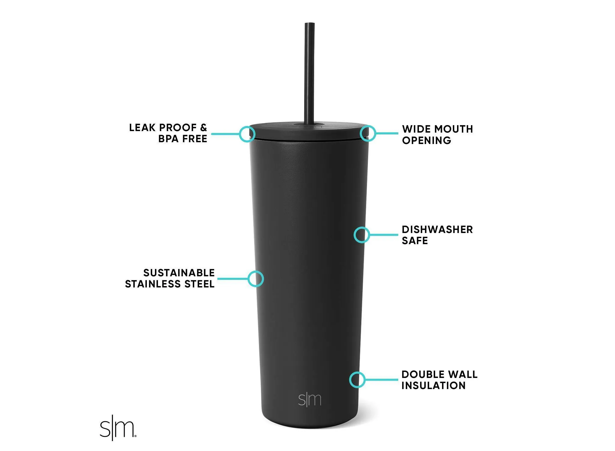 24oz Stainless Steel Classic Tumbler - Winter White - Image 4
