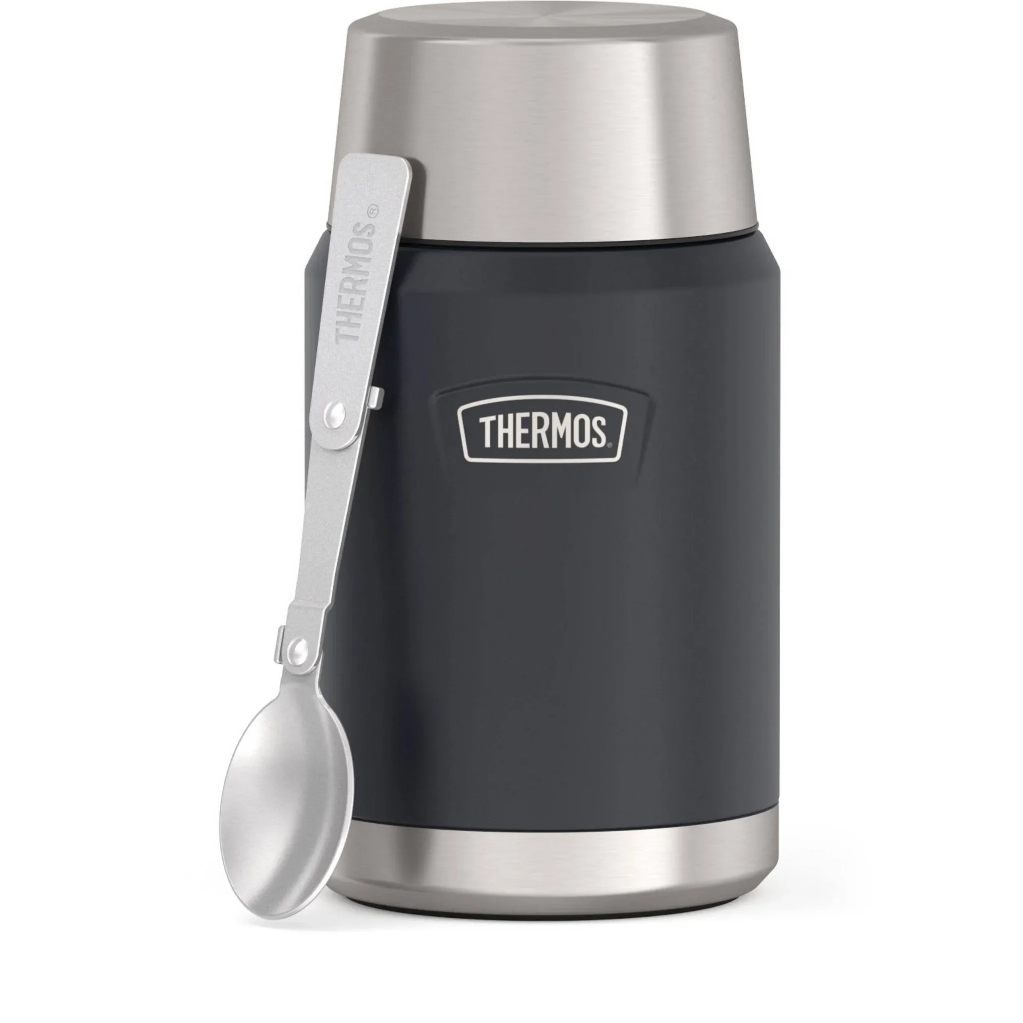 24oz Stainless Steel Food Storage Jar with Spoon - Granite - Image 2