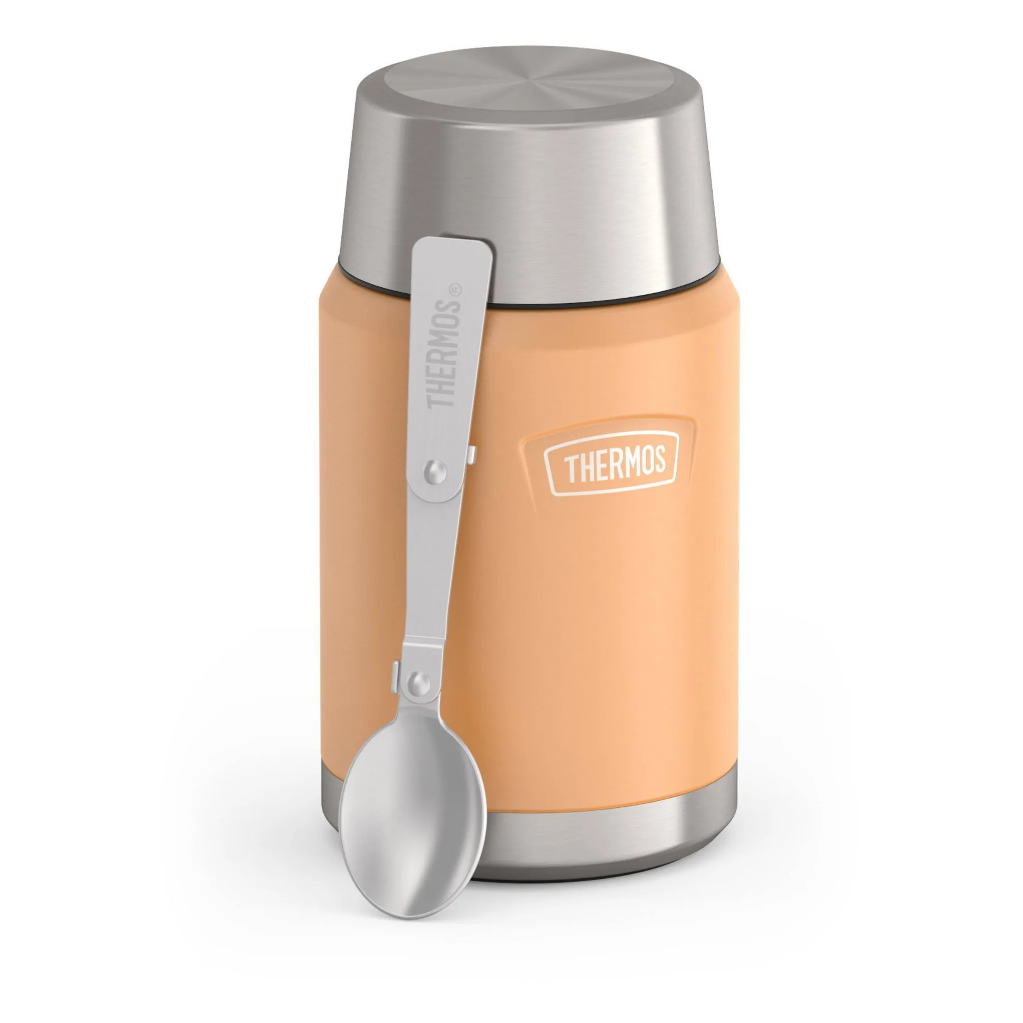 24oz Stainless Steel Food Storage Jar with Spoon - Melon - Image 4