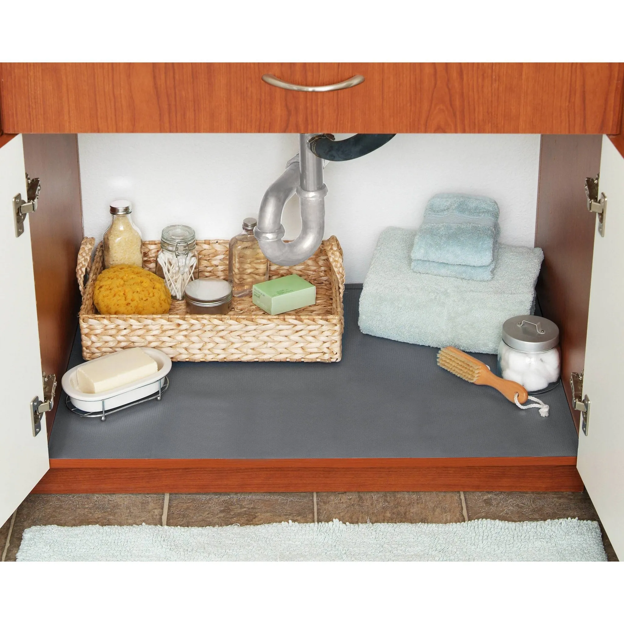 24"x4ft Horizontal Under Sink Mat Gray - Image 2
