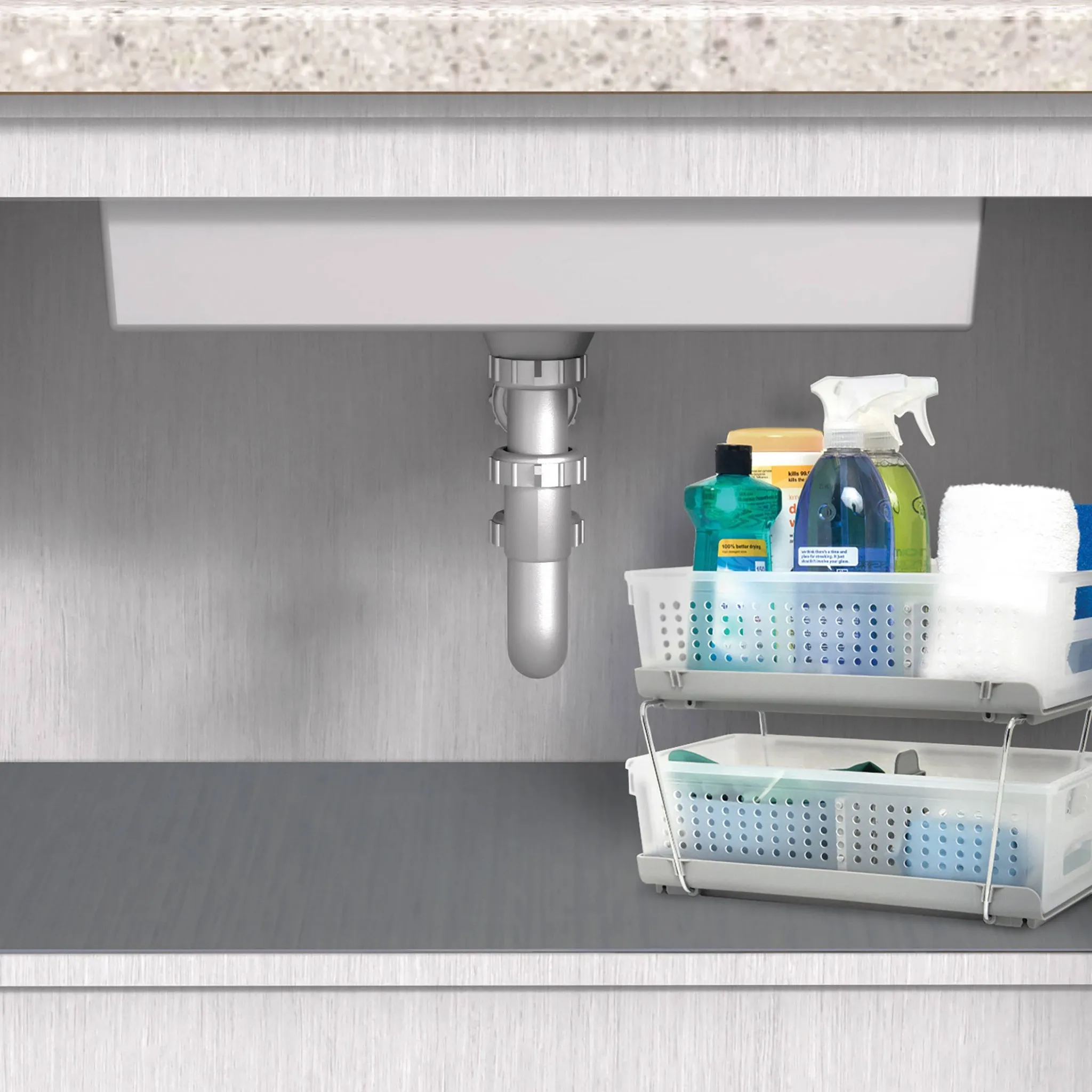 24"x4ft Horizontal Under Sink Mat Gray - Image 4