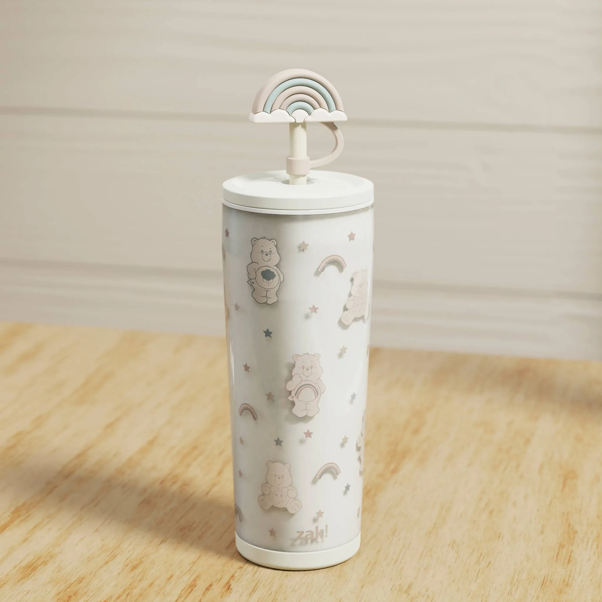 25oz Double-Wall Plastic Straw Tumbler with Topper - Image 4