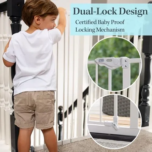 Adjustable Baby Gate for Stairs - White - Image 4