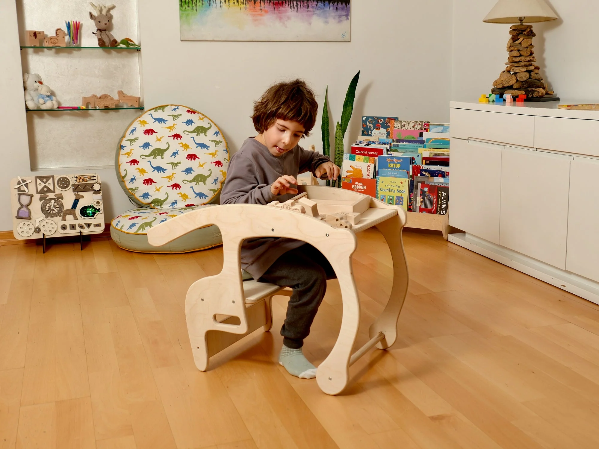 2in1 Toddler Rocking Chair and Toddler Table | Eco-Friendly Kids Furniture - Kidodido - Image 11