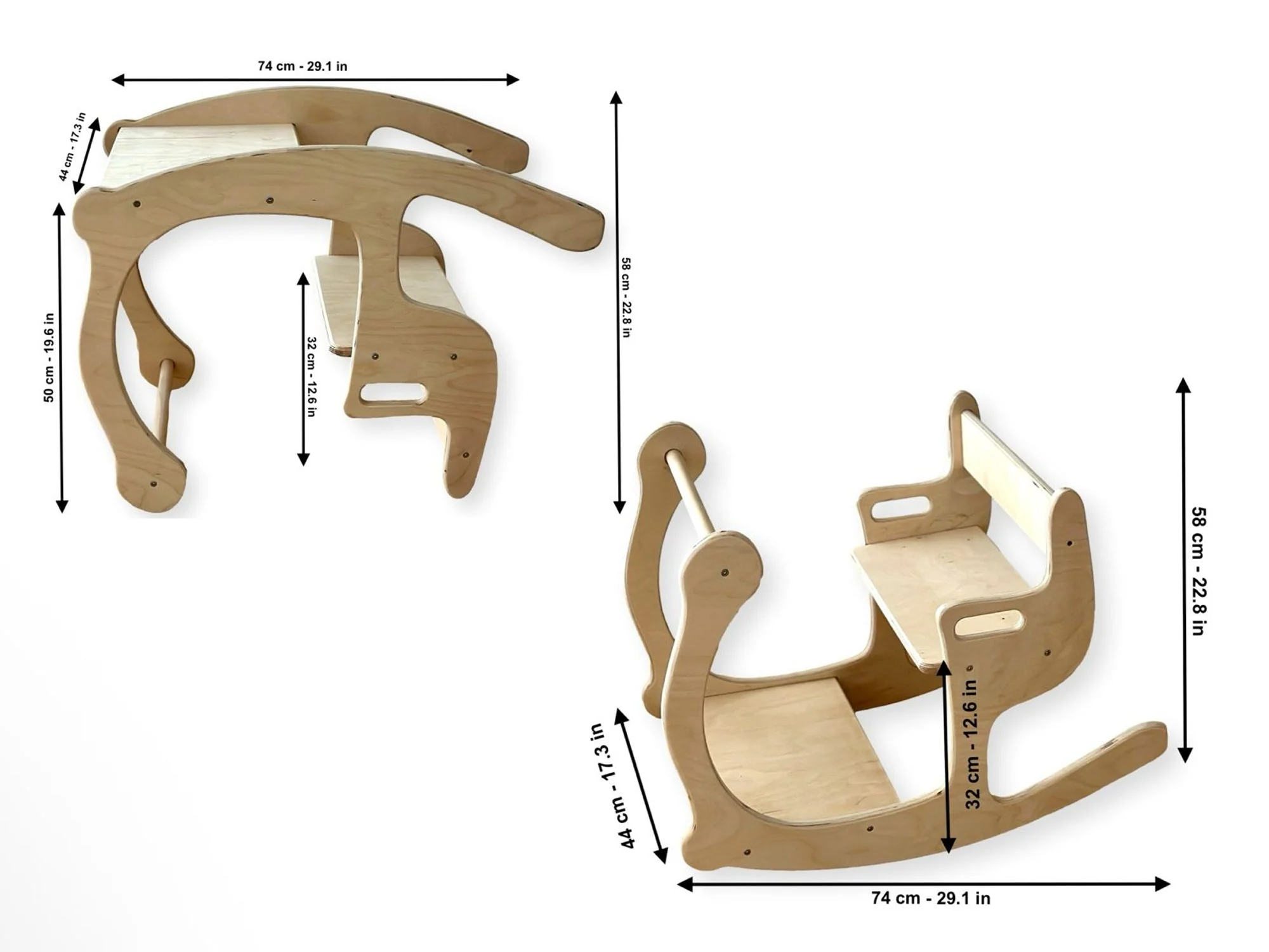 2in1 Toddler Rocking Chair and Toddler Table | Eco-Friendly Kids Furniture - Kidodido - Image 4