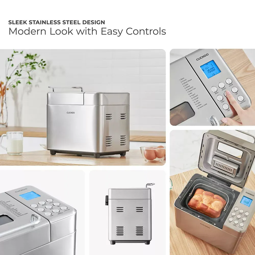 2lb Multi-Functional Stainless Steel Bread Maker - Image 5