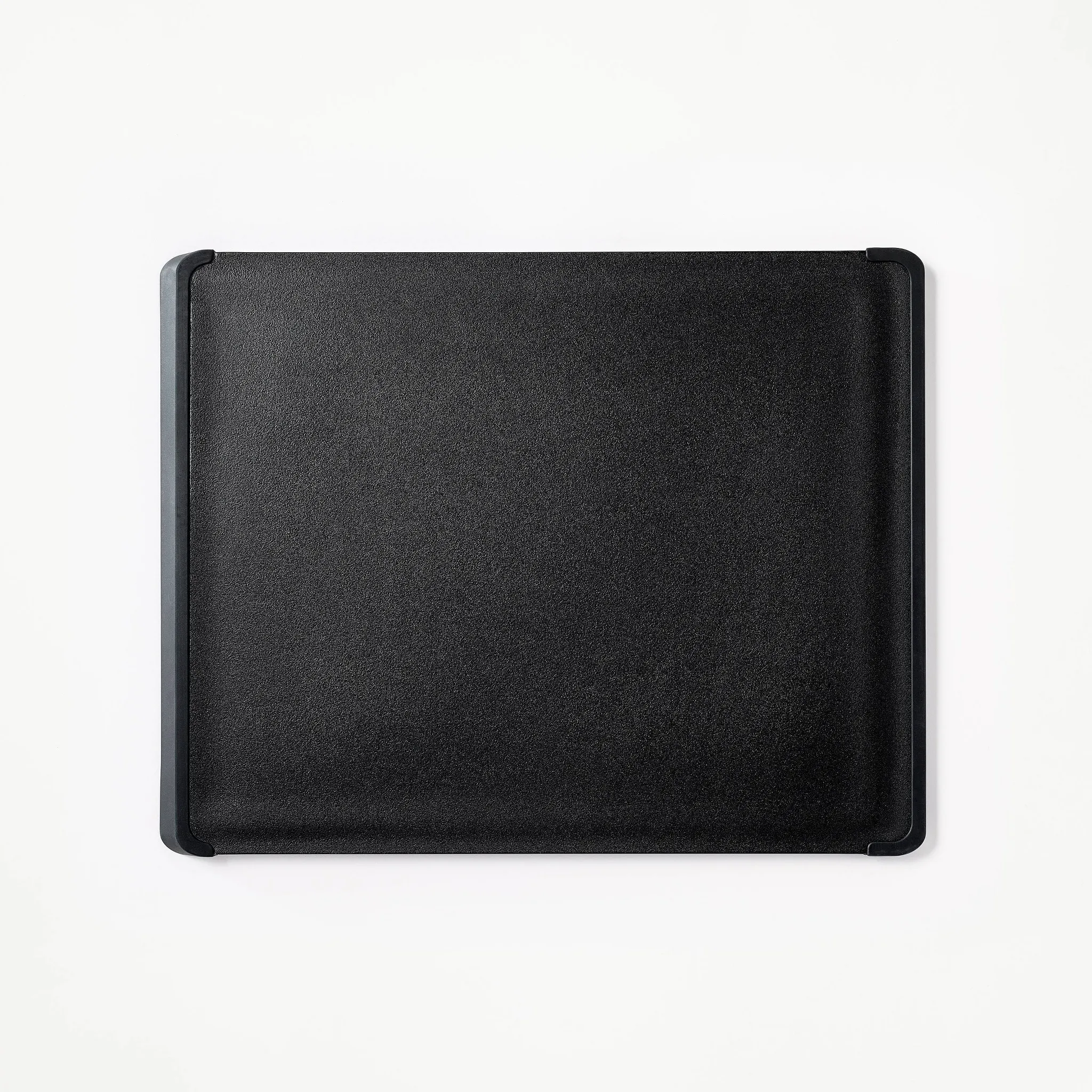 2pc Nonslip Recycled Poly Cutting Board Set Black - ™: Dishwasher-Safe, Juice Canal, Non-Skid Feet - Image 3