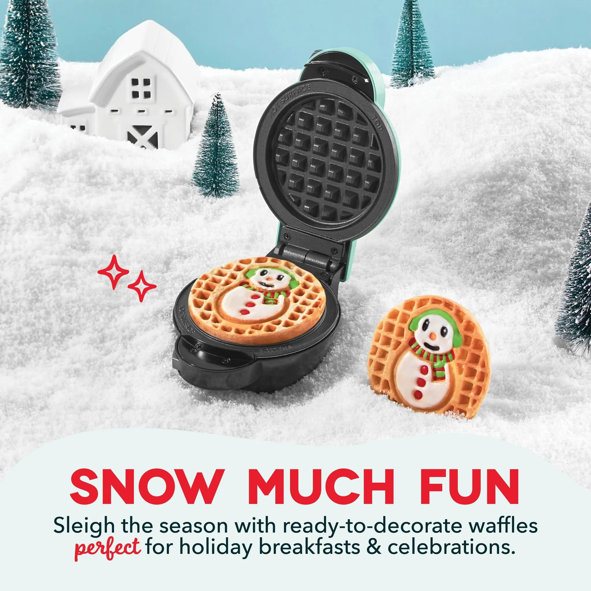 2pc Removable Plate Set Snowman & Tree - Image 4