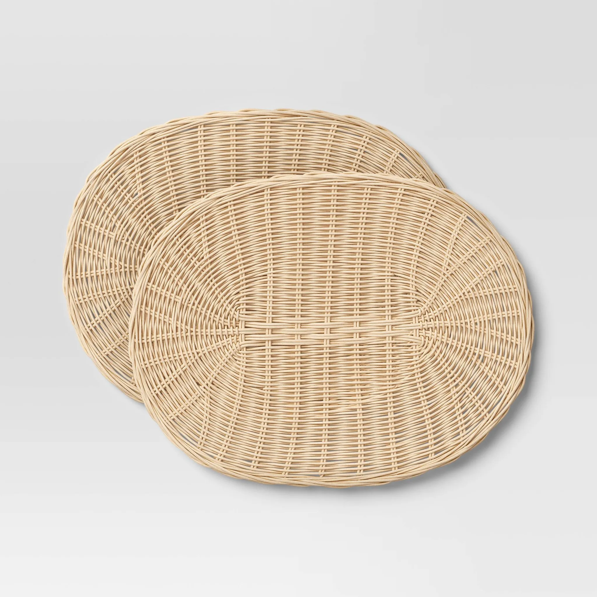 2pk Light Woven Rattan Placemat - Threshold™