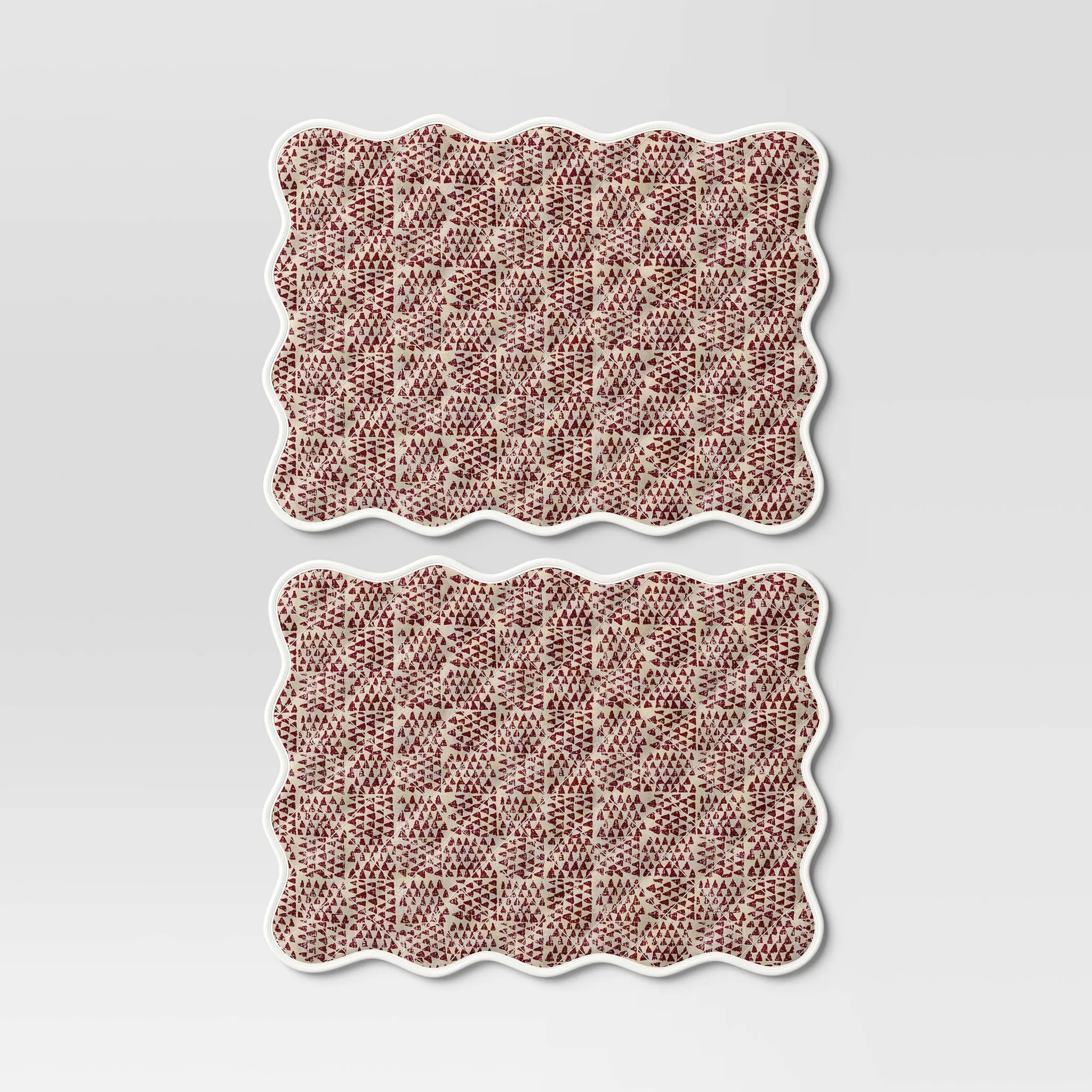 2pk Reversible Placemat Scallop Green - Threshold™ - Image 3
